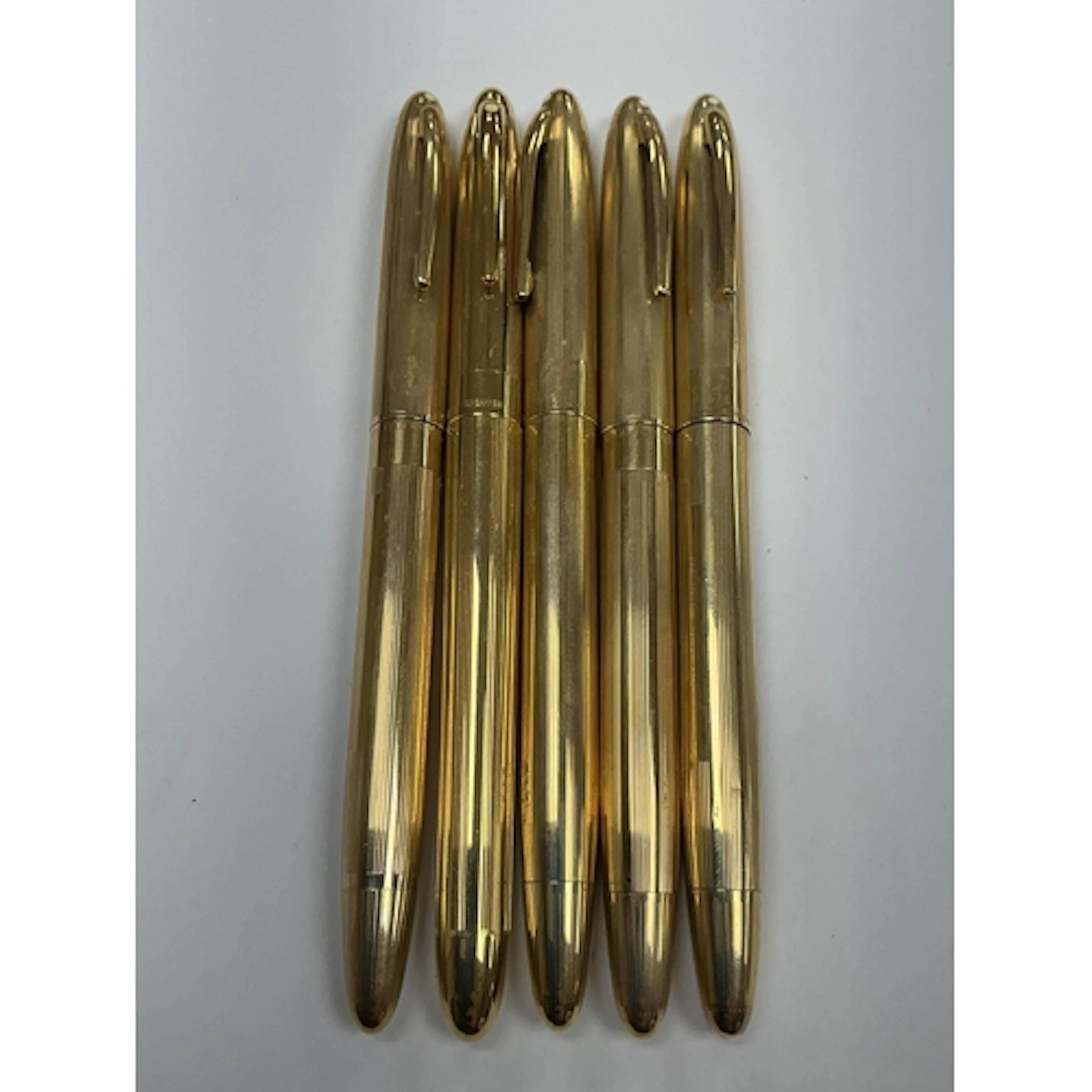 Five No.5 Sheaffer 'Snorkel' fountain pens