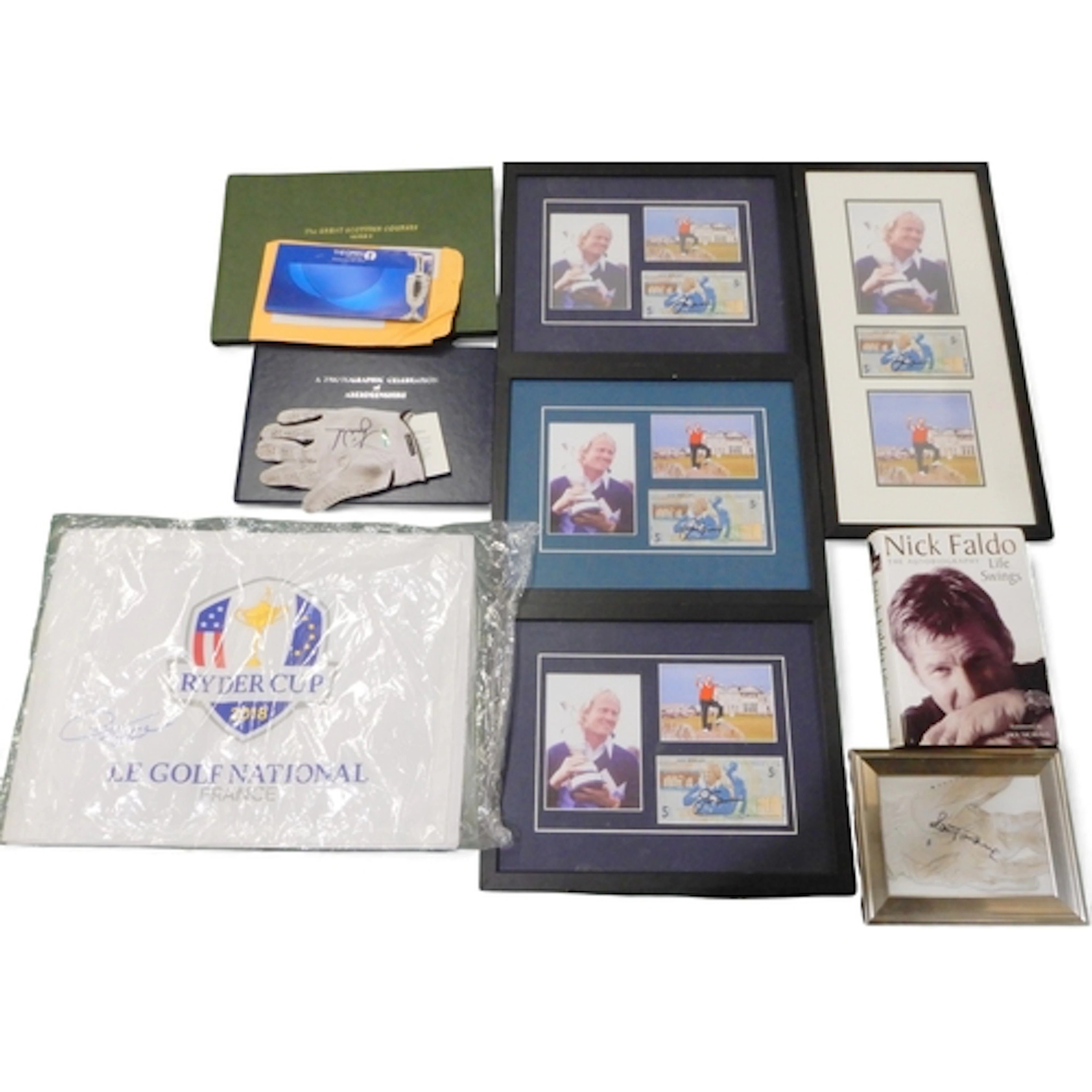 GOLFING INTEREST a lot comprising four Jack Nicklaus £...