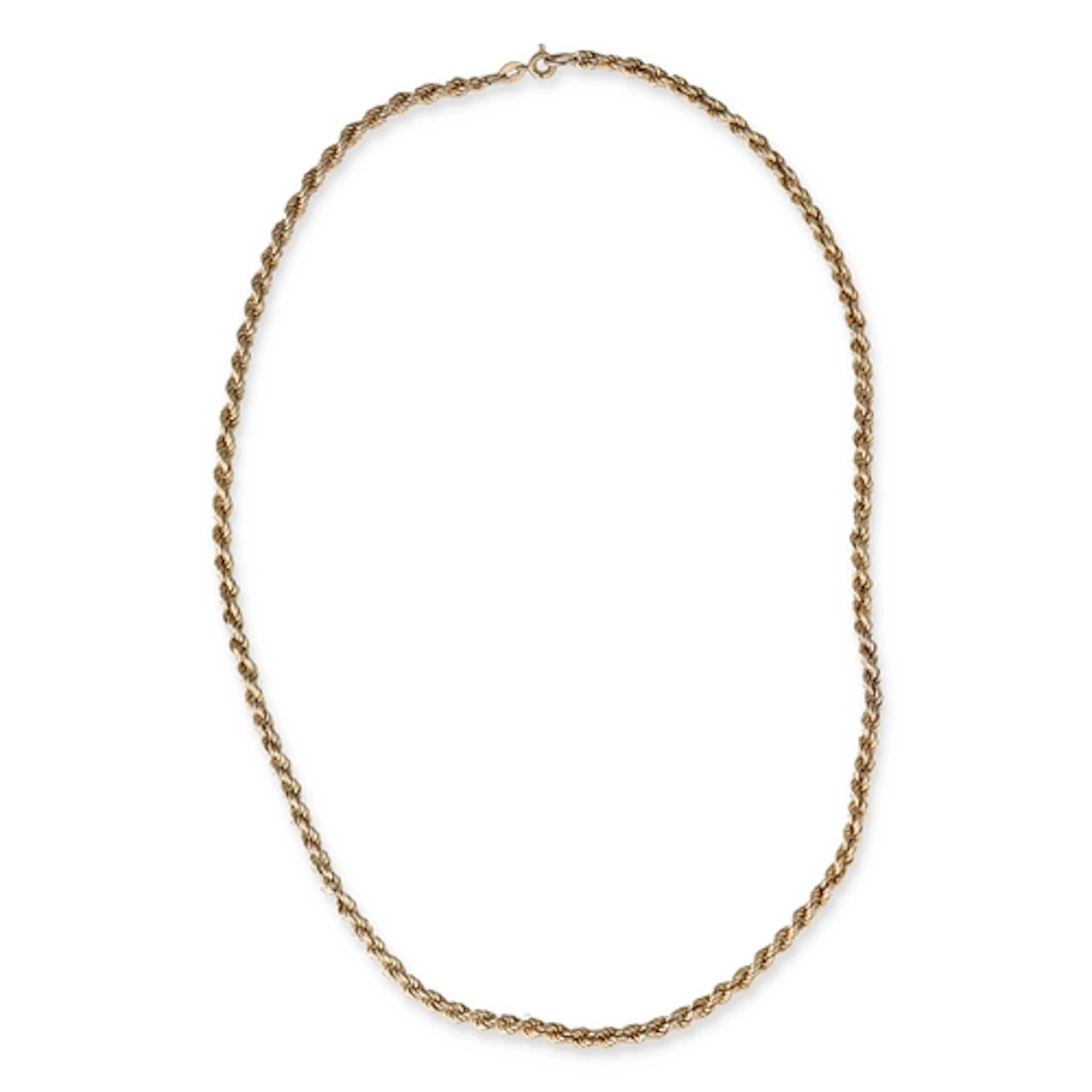 A 9CT GOLD ROPETWIST NECKLACE Weight: 11.5gms