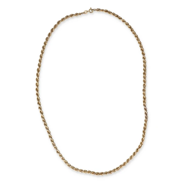A 9CT GOLD ROPETWIST NECKLACE Weight: 11.5gms