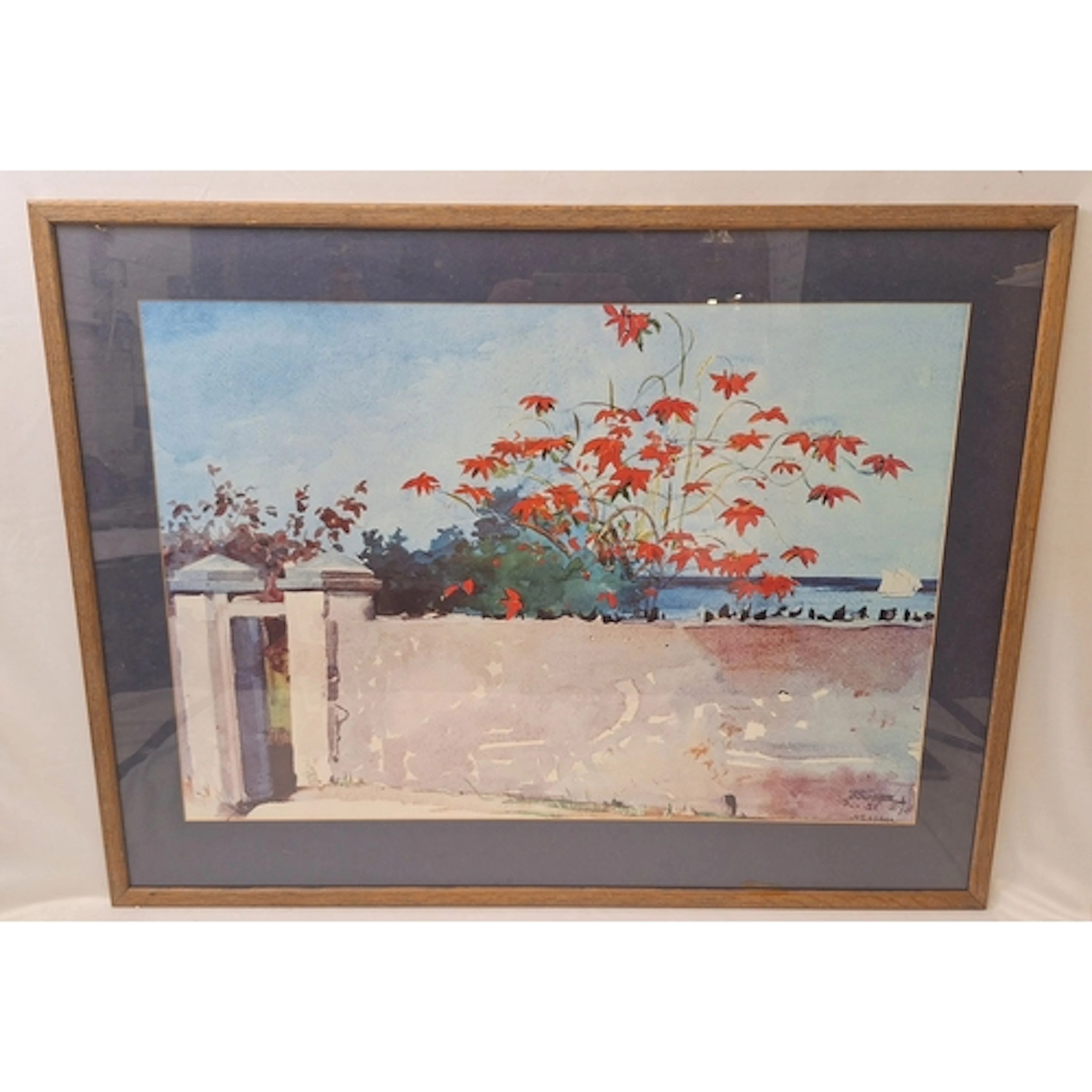 F/g Print entitled 'A Wall Nassau' from an original by Winsl...