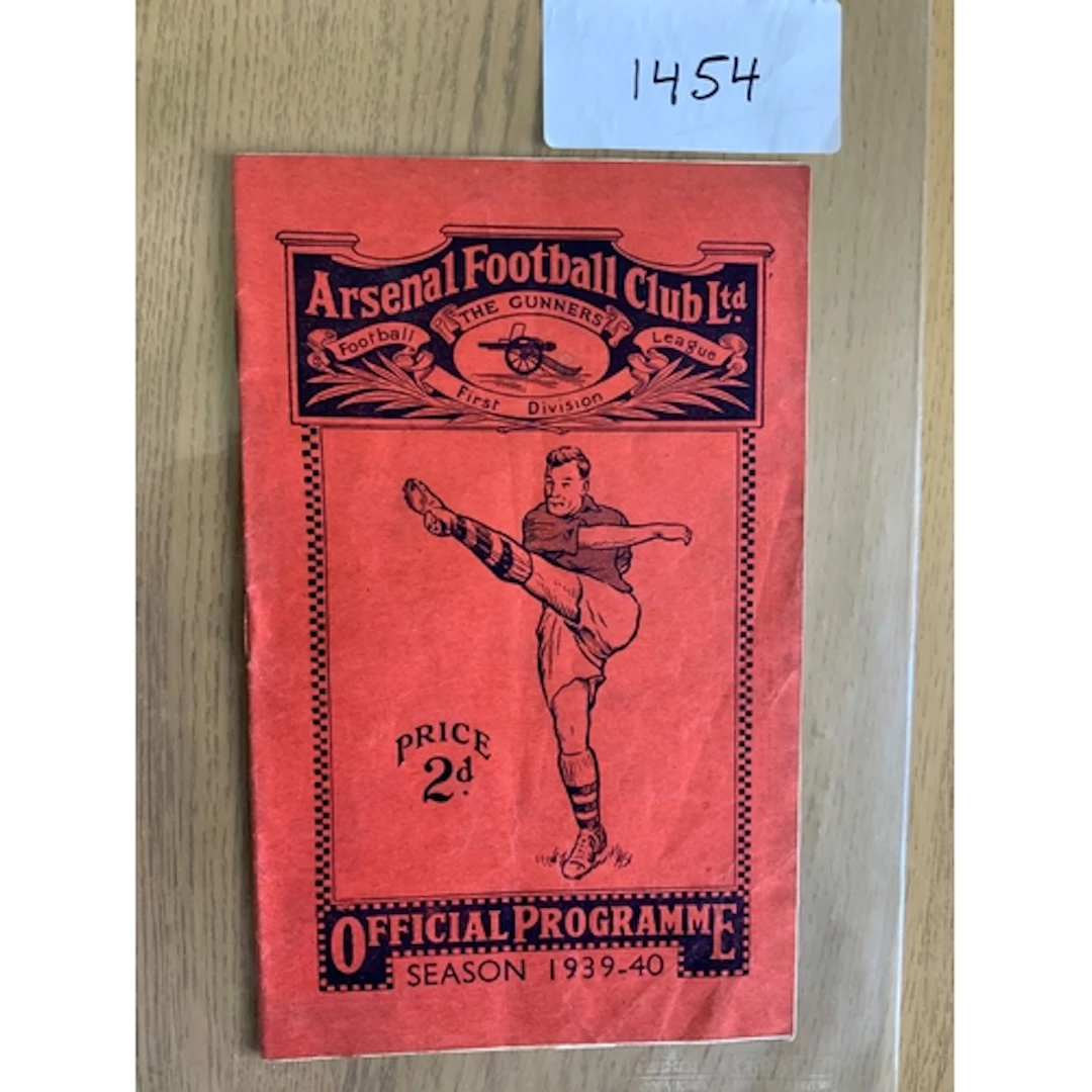 Arsenal 1939 - 1940 v Blackburn Football Programme: Truncate...