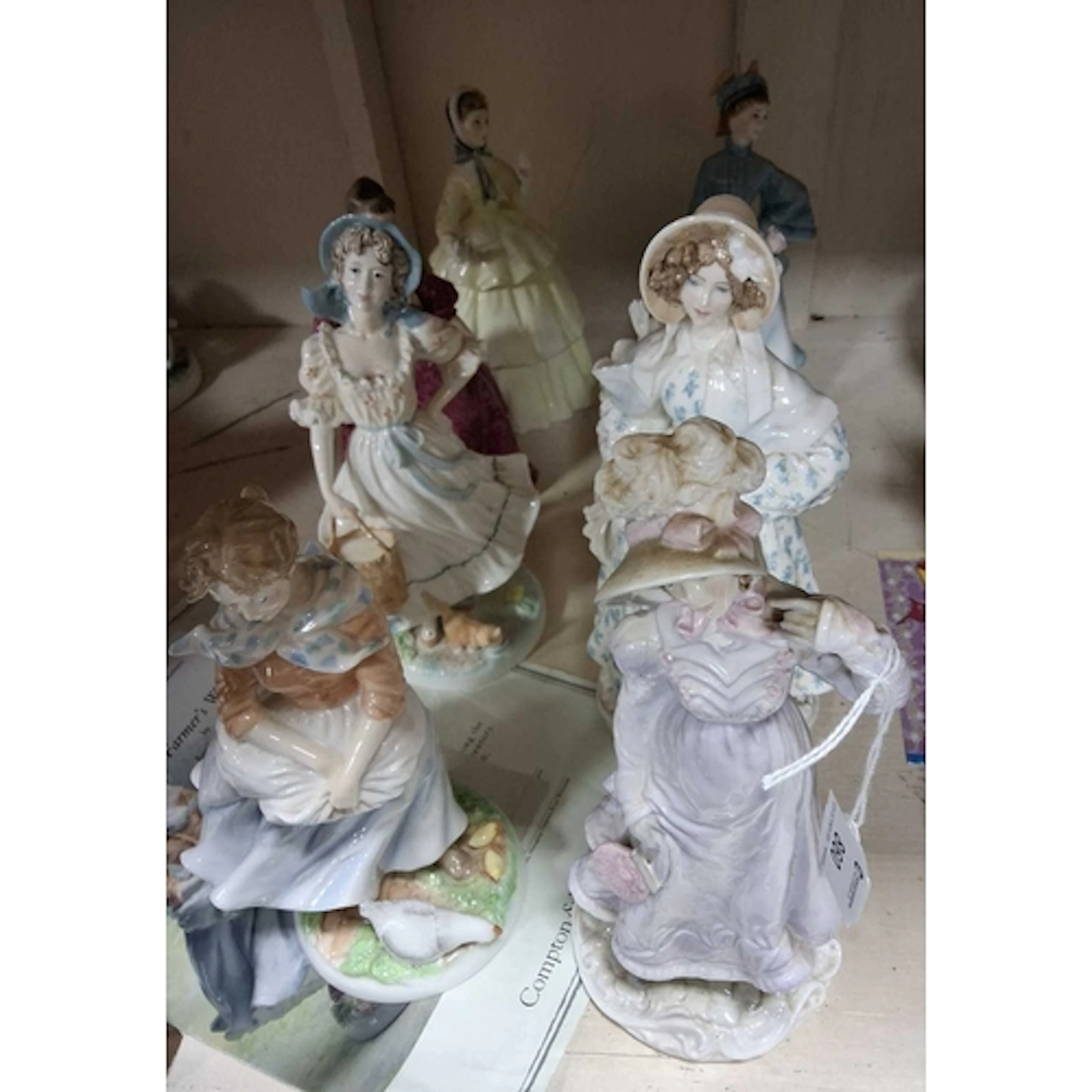 EIGHT ROYAL WORCESTER FIGURES, comprising The Victoria &...