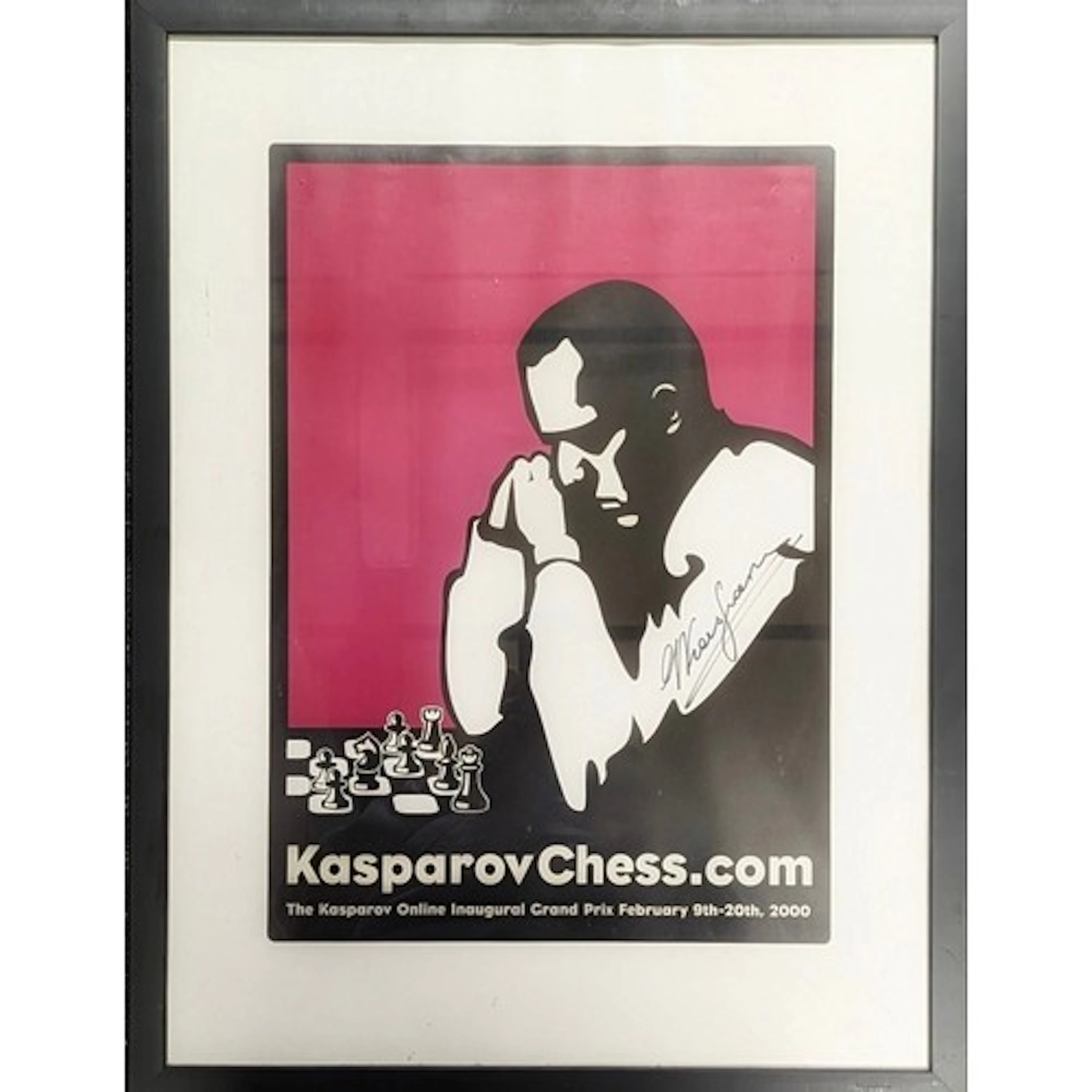 Chess - Autographs - Garry Kasparov - a poster, KasparovChes...