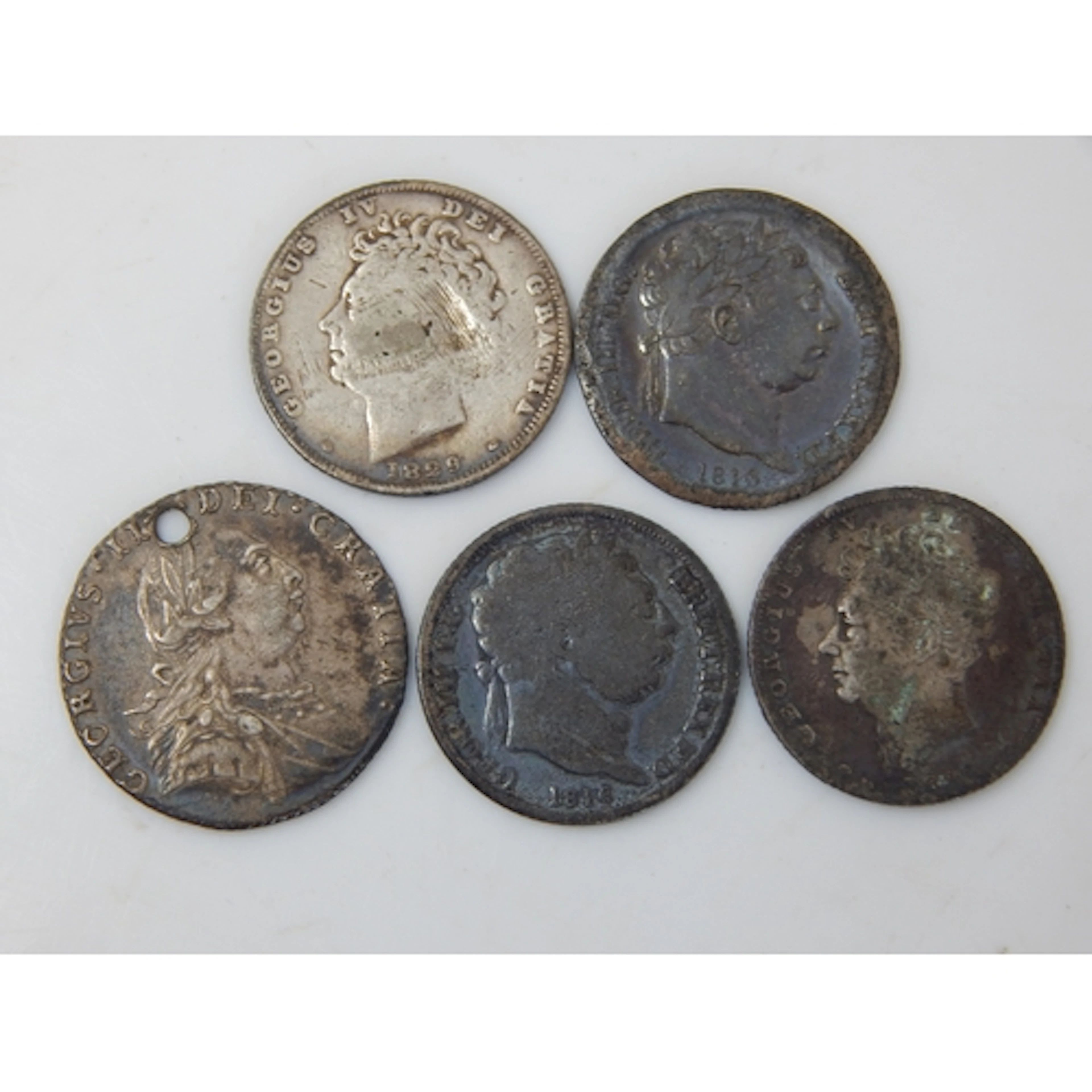 George III / William IV Silver Coins: Various Dates & Condit...