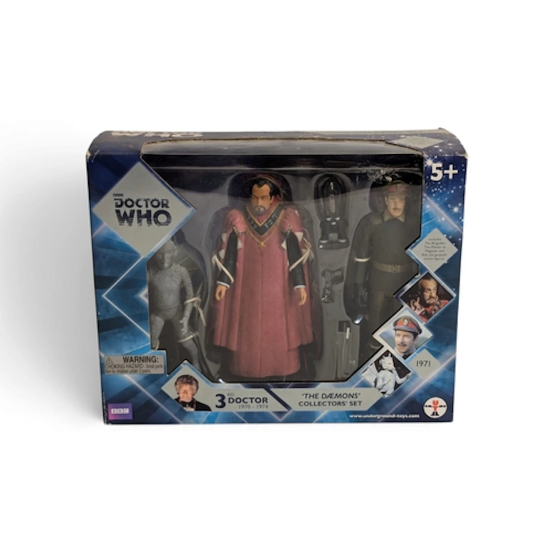 Dr Who The Daemons Collectors' Set 5" action figure box by C...