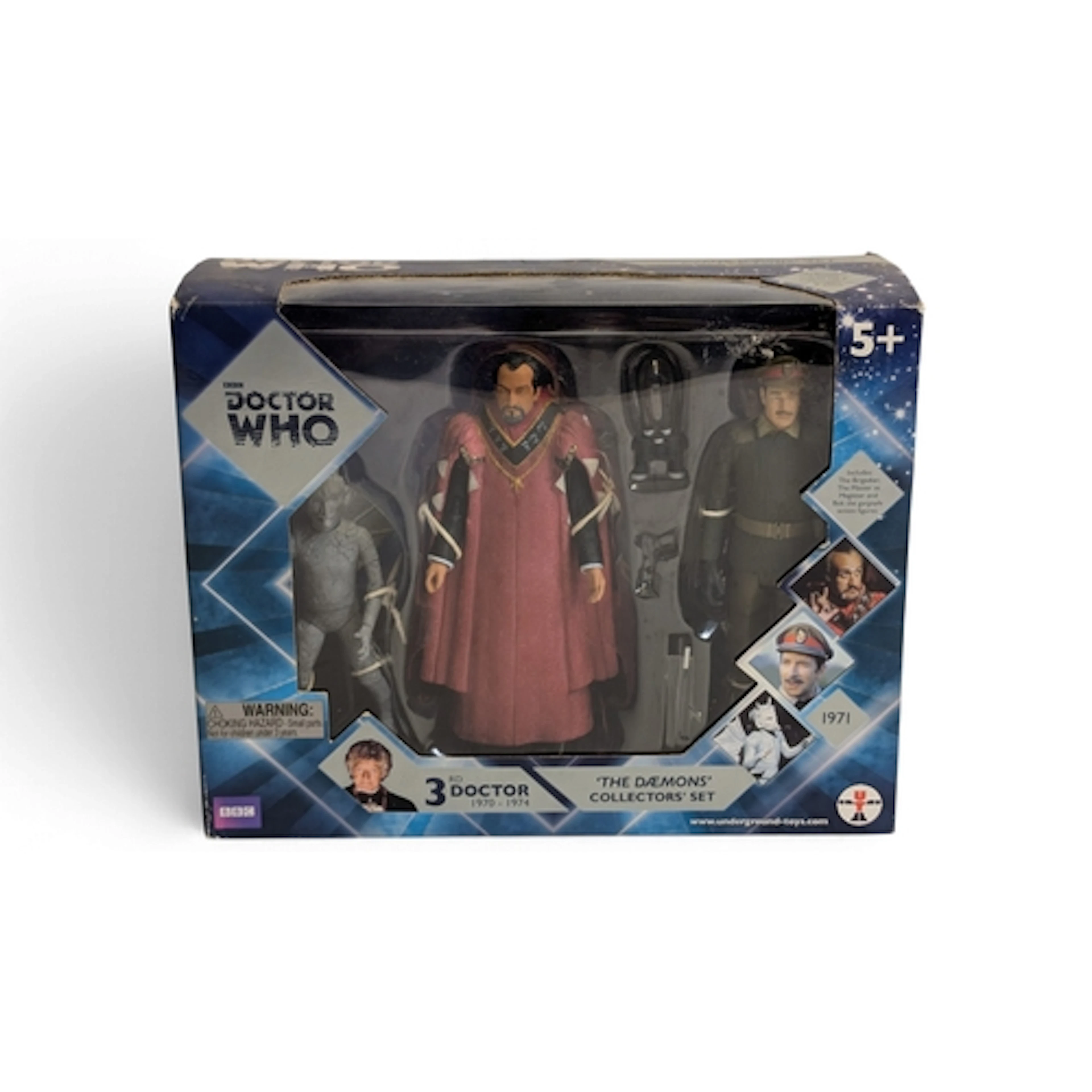 Dr Who The Daemons Collectors' Set 5" action figure box by C...