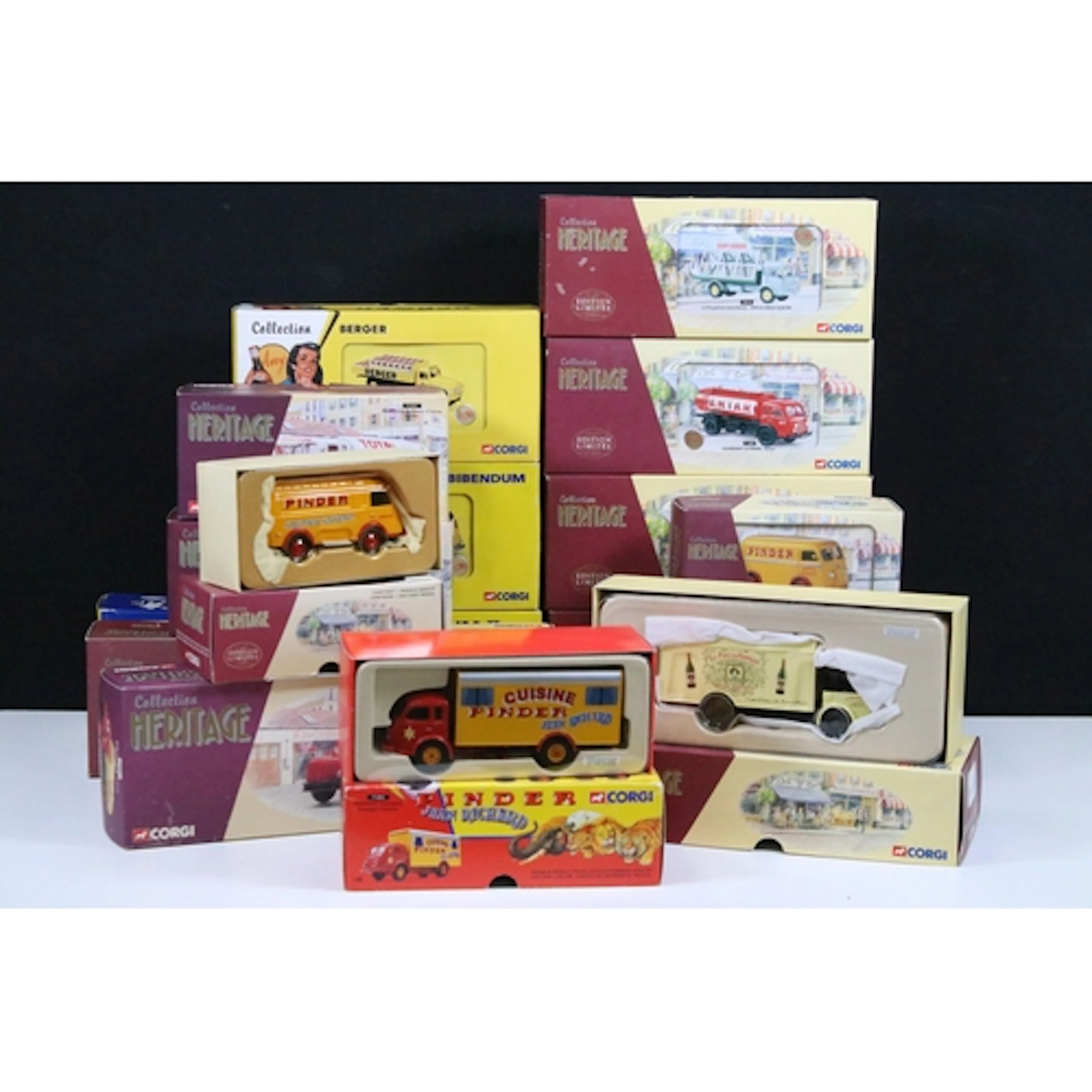 16 Boxed Corgi diecast models to include 12 x Heritage Colle...