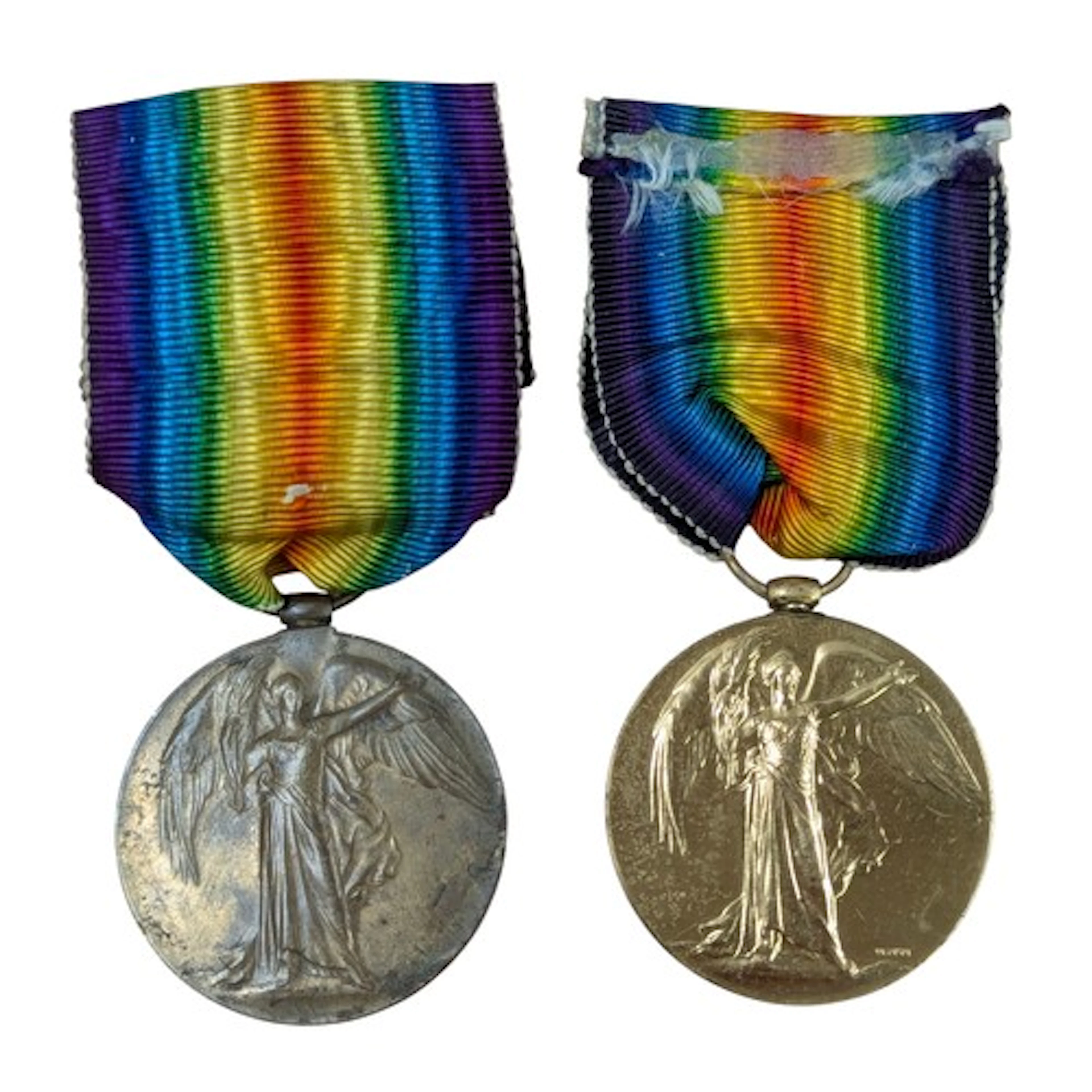 A quantity of two WW1 British Victory Medals, the first to P...