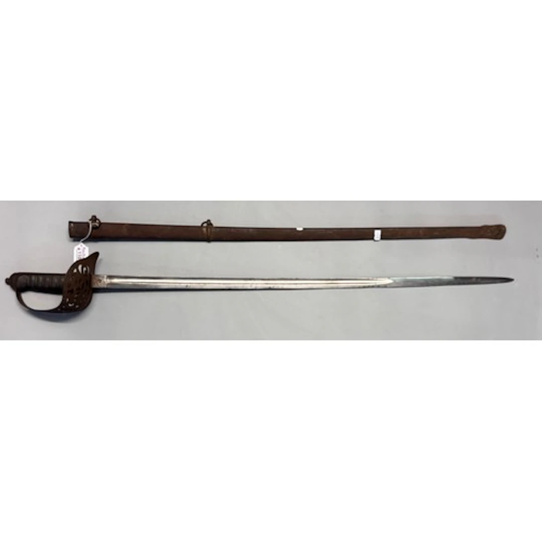 British 1897 Pattern officer’s sword, bearing Queen Victoria...