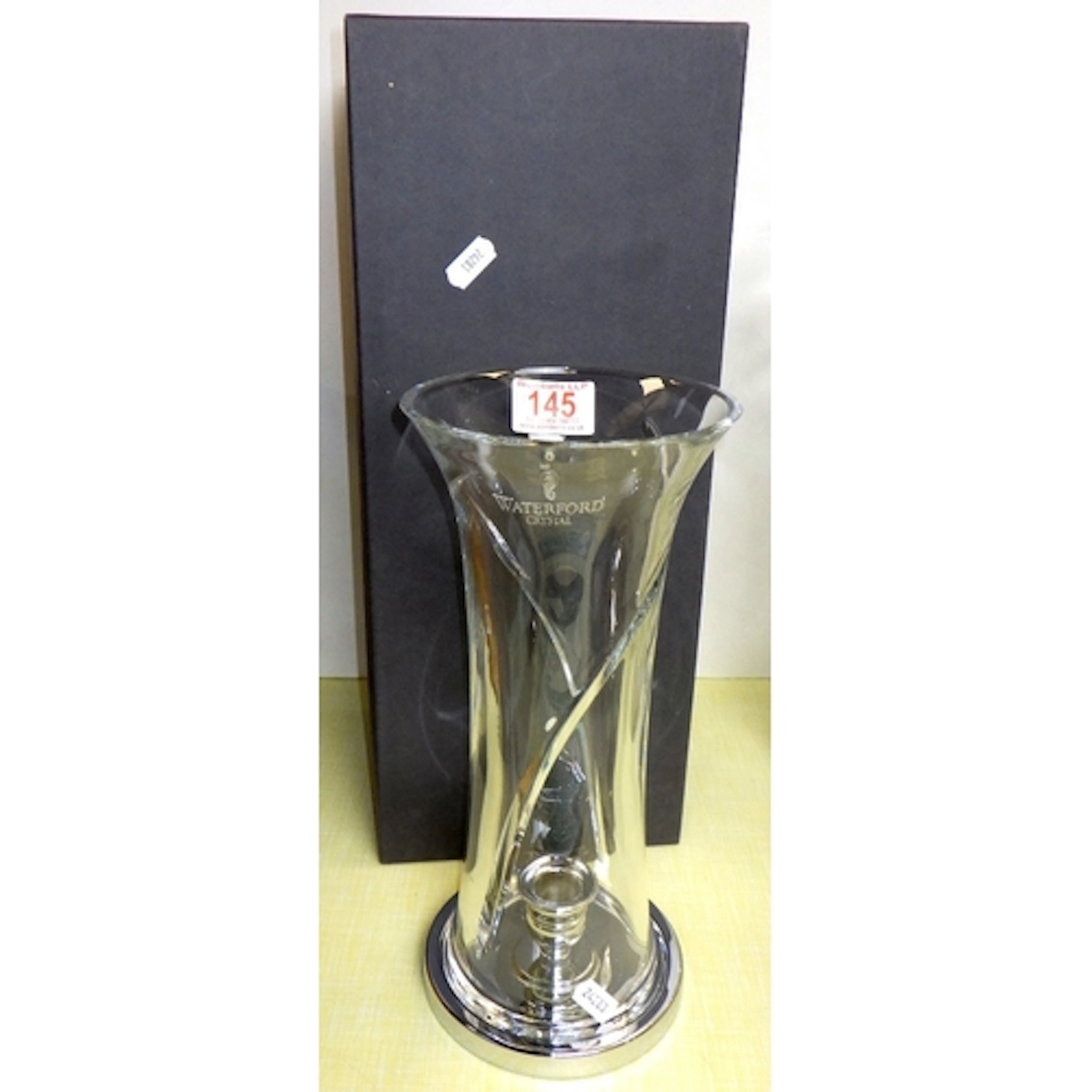A Waterford candle stand, 30cm tall