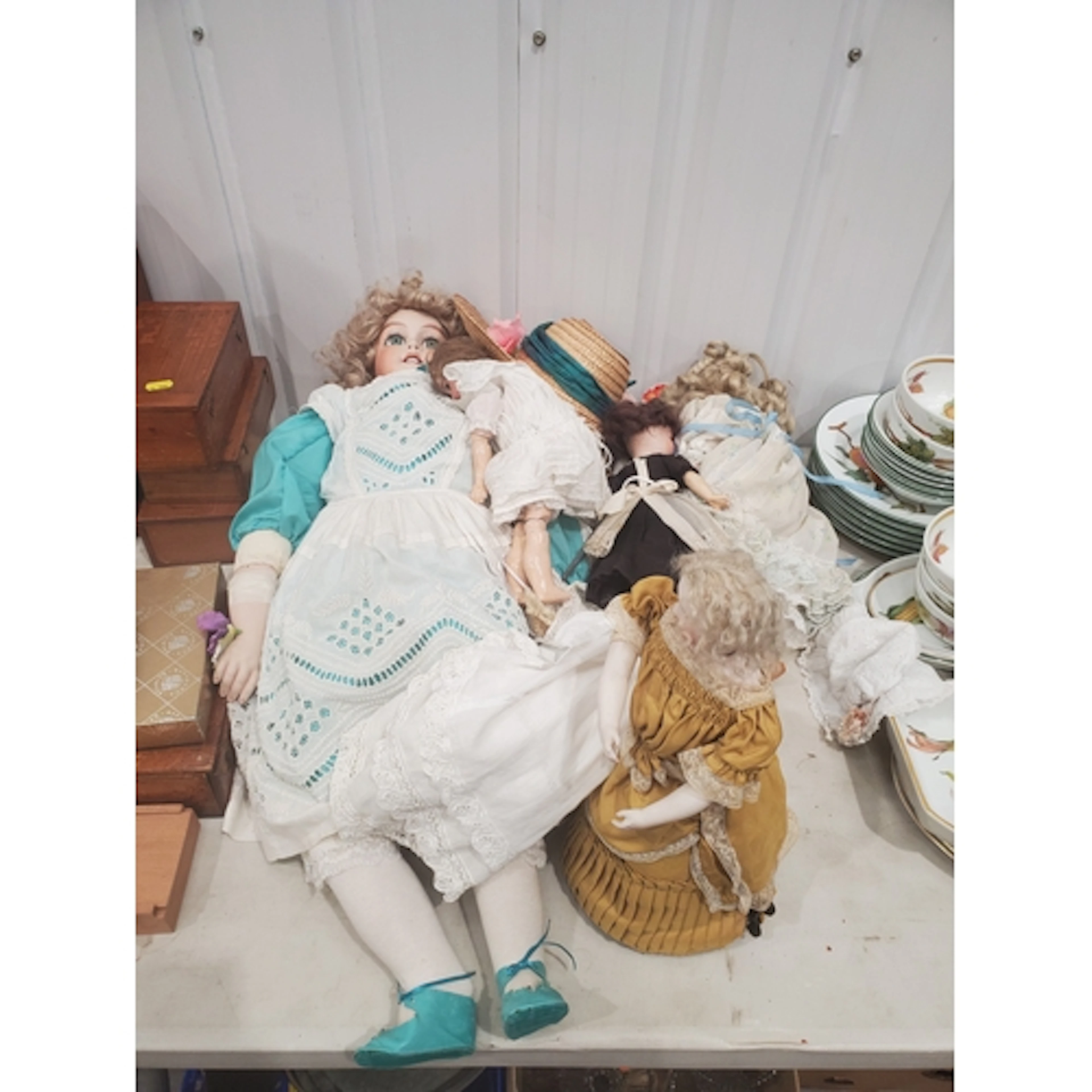 An Armand Marseille 4/0 bisque headed Doll, and a quantity o...
