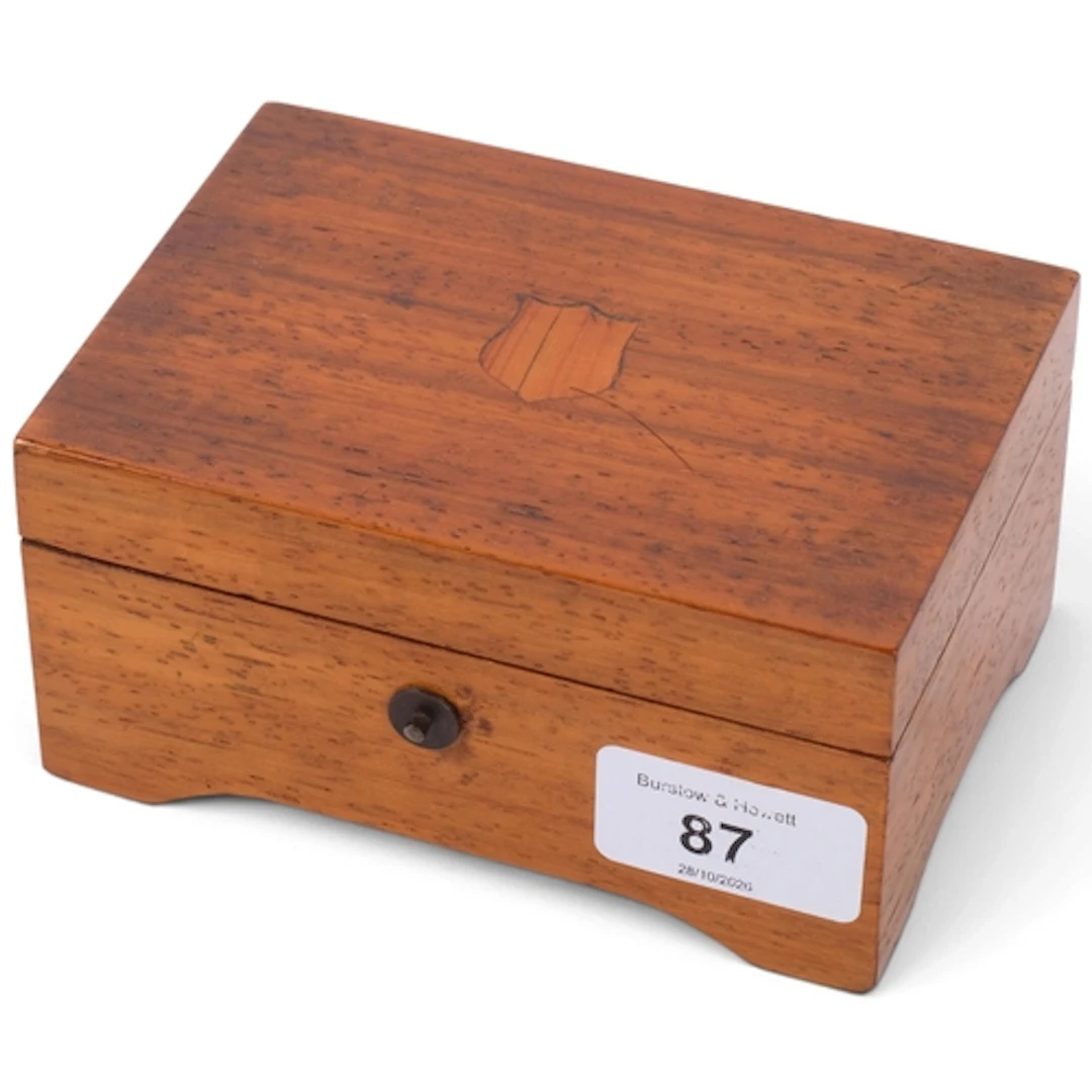 A Vintage Swiss rosewood cased musical box, original label, ...