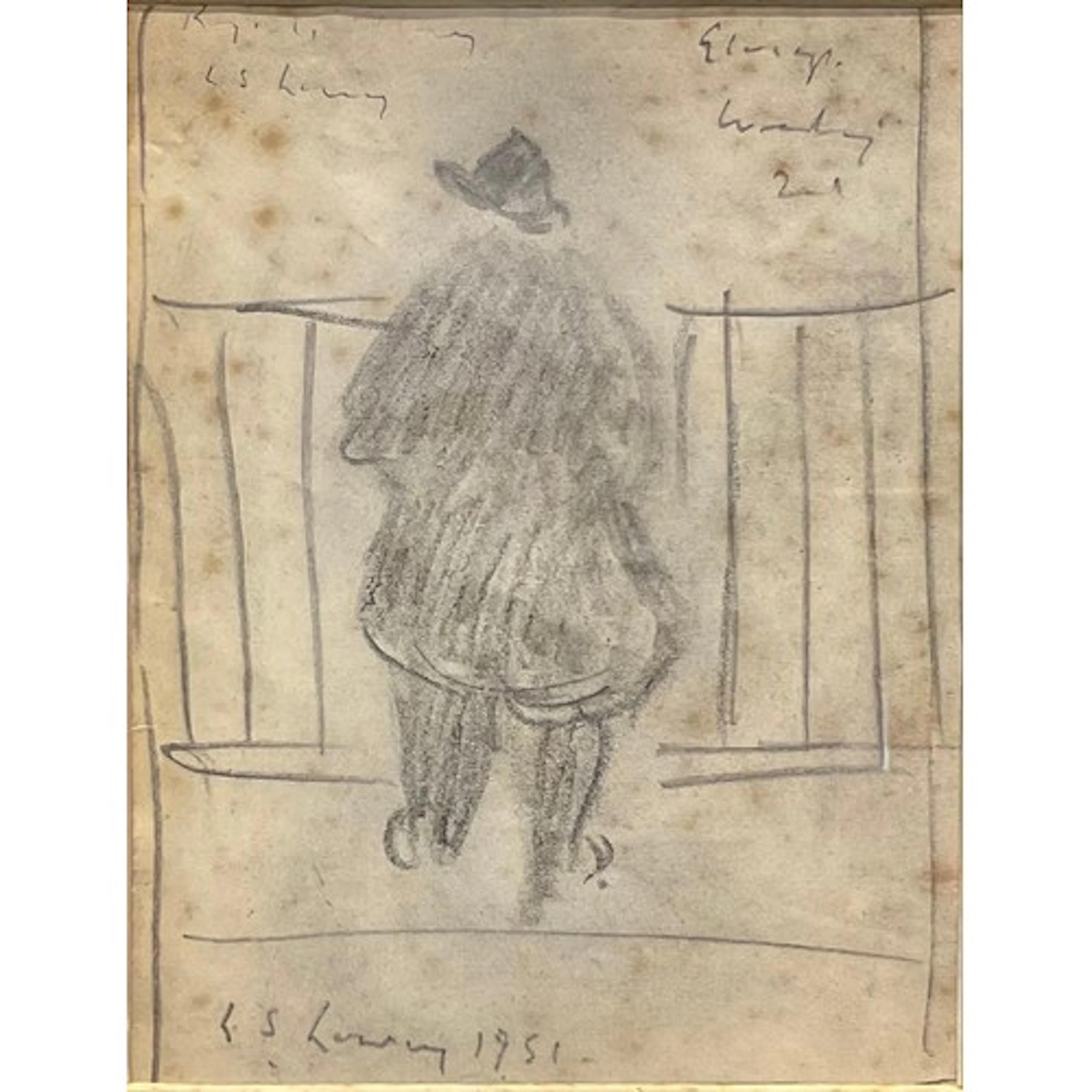 After LS Lowry Figure at Railings ...