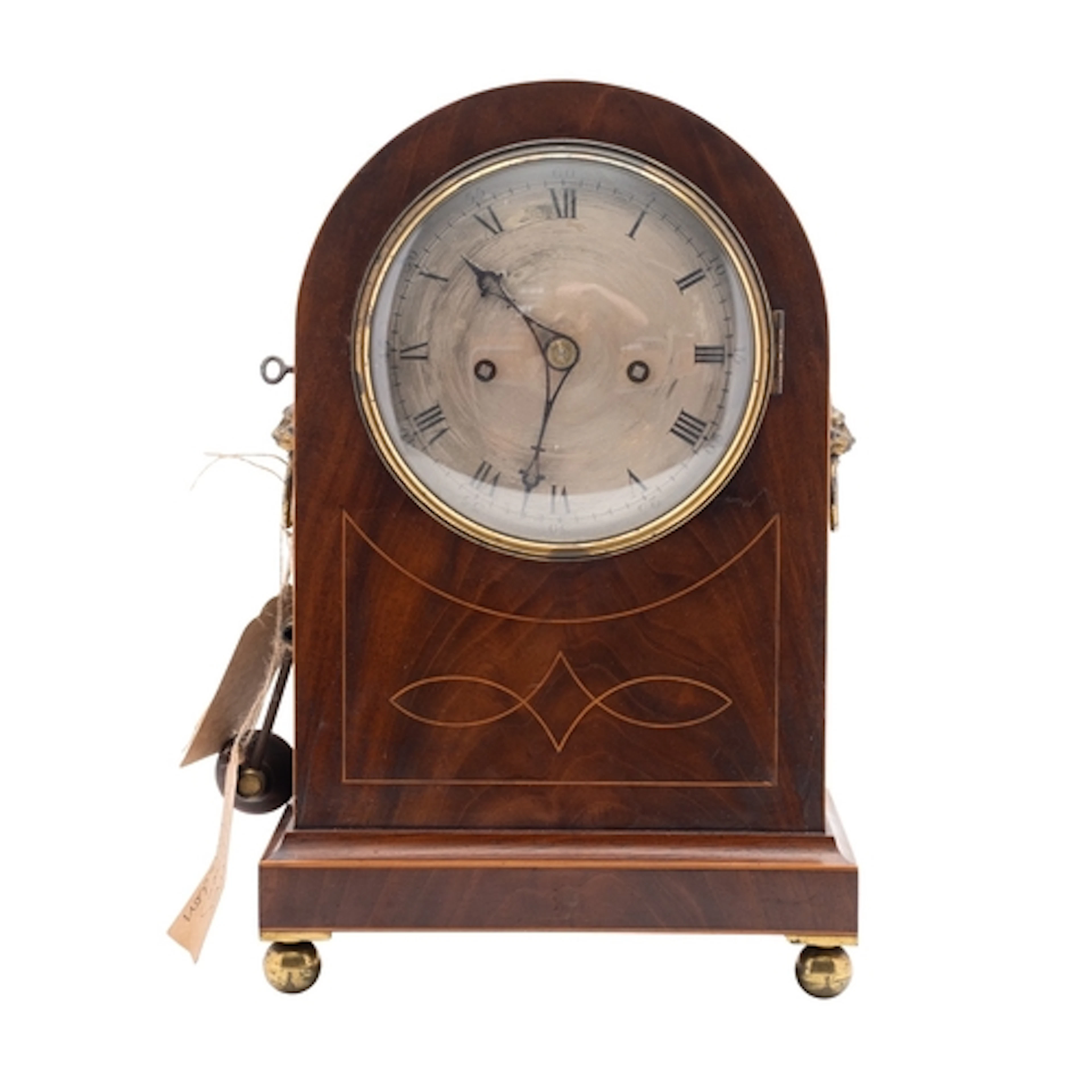 A mid-Victorian mahogany English bracket clock the eight-day...