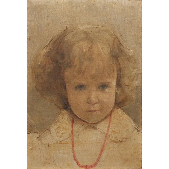 19TH CENTURY SCHOOL Bust length portrait of a young gi...