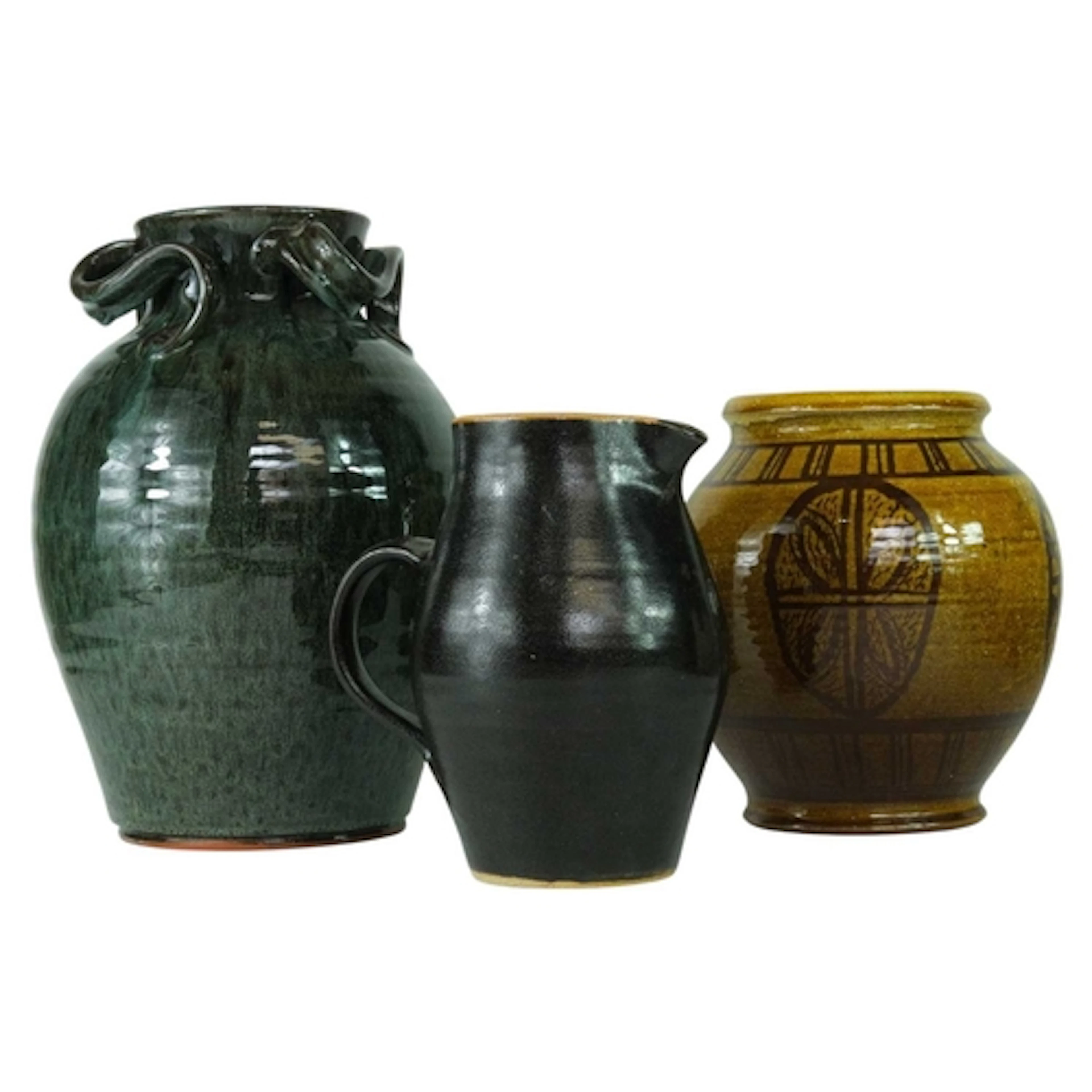 Bolingey Pottery, Perranporth Vase Glazed ceramic, inscribed...