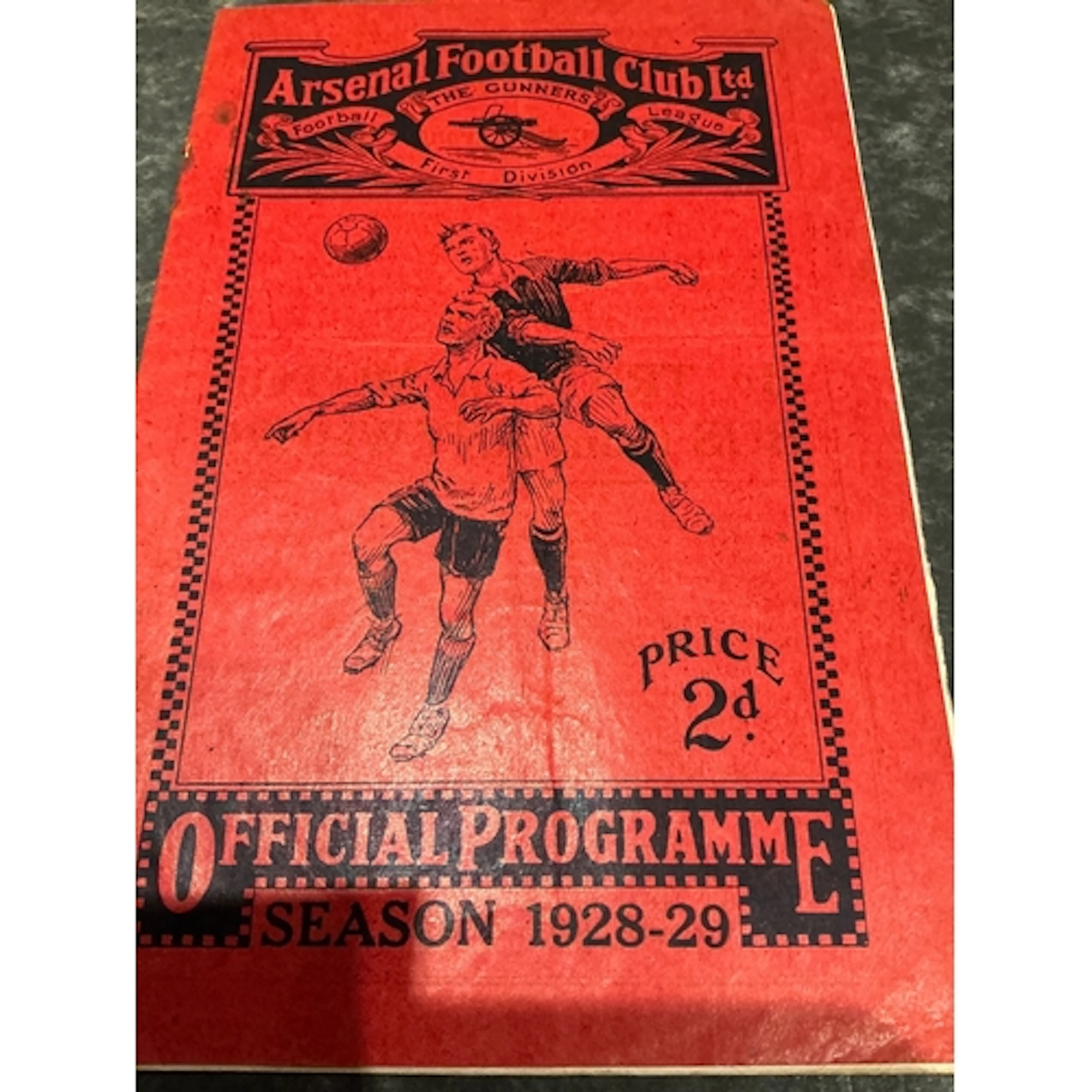 1928 - 1929 Arsenal v Sheffield United Football Programme: G...