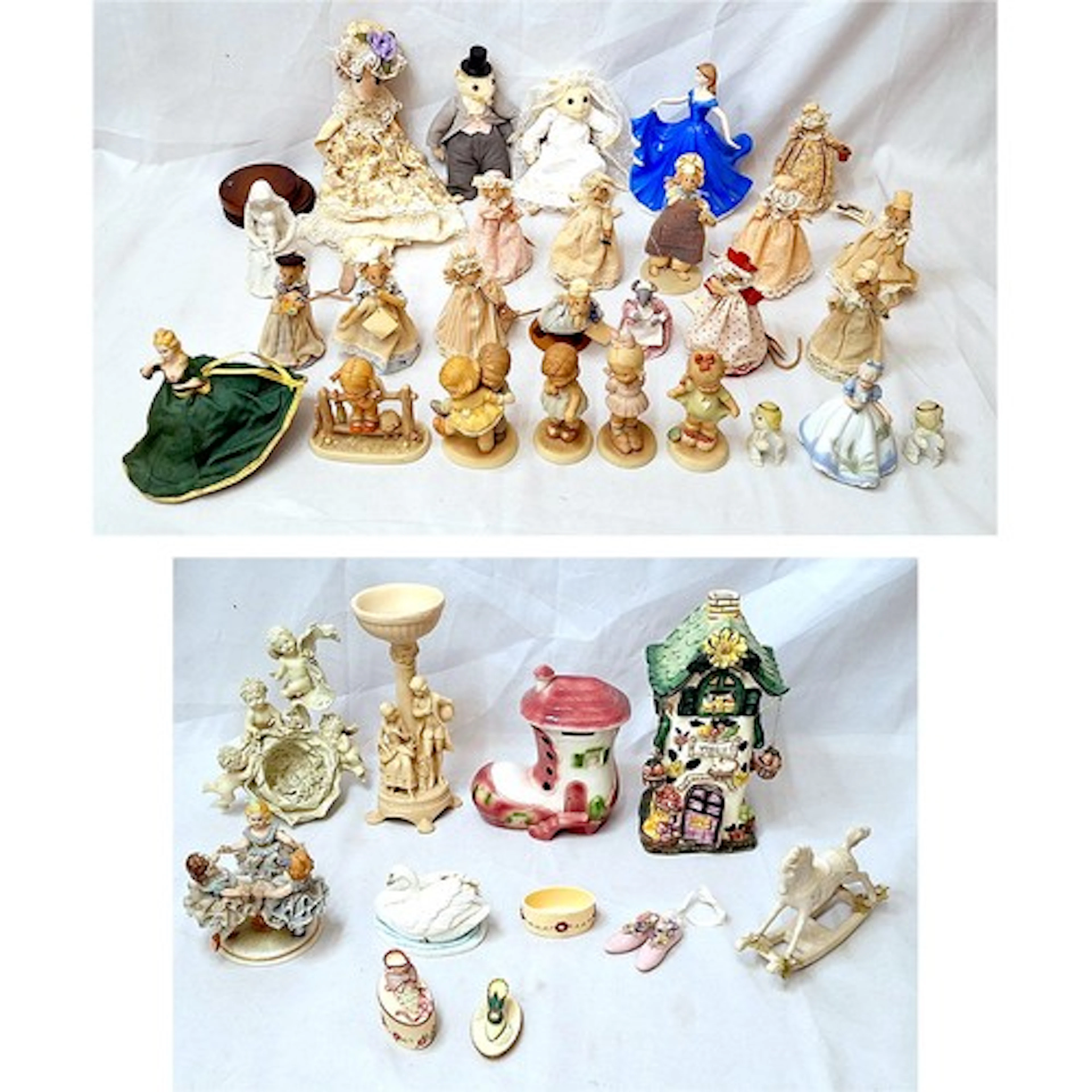 Memories of Yesteryear Figurines & wooden stand incl. What w...