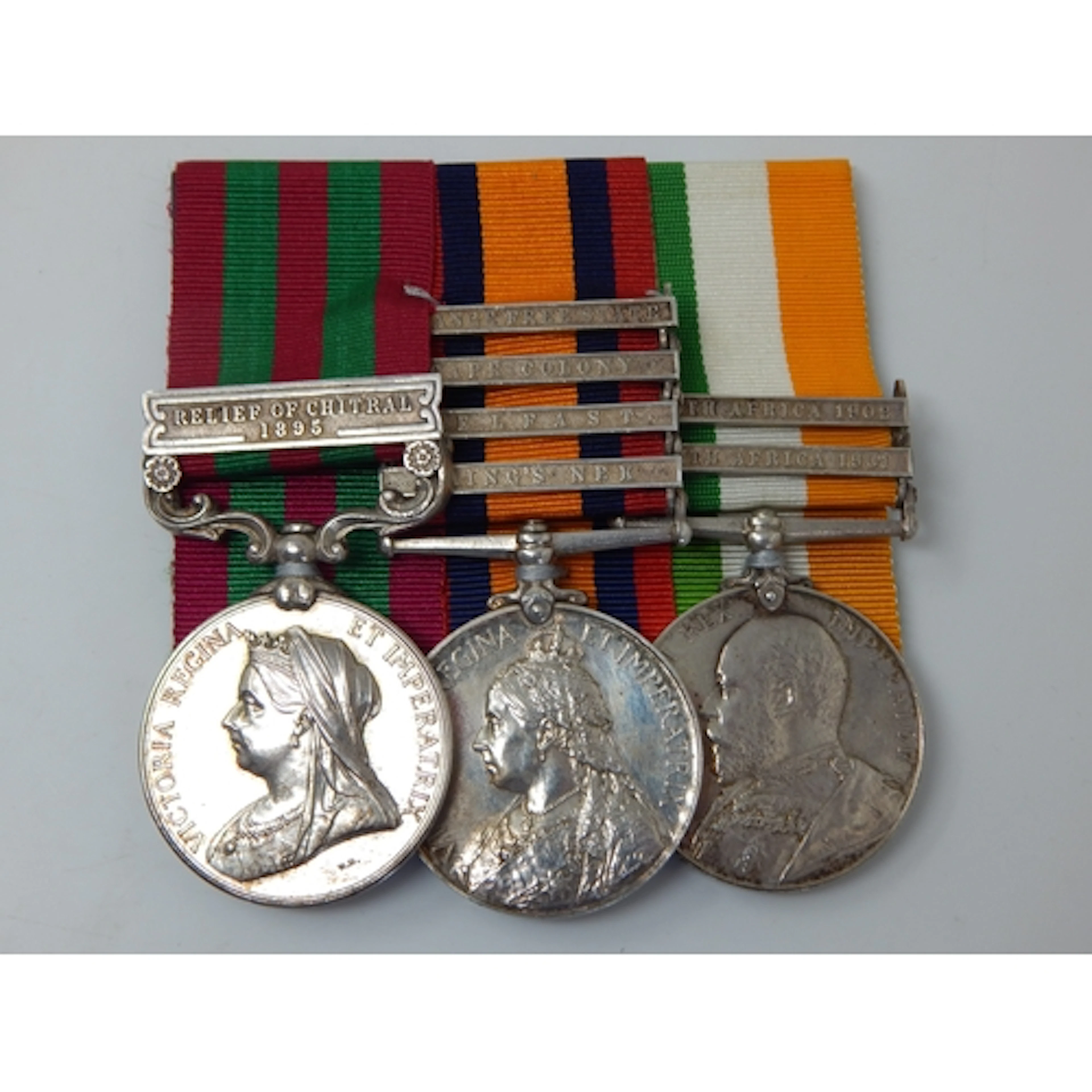 India Medal with Clasp for Relief of Chitral 1895 + Boer War...