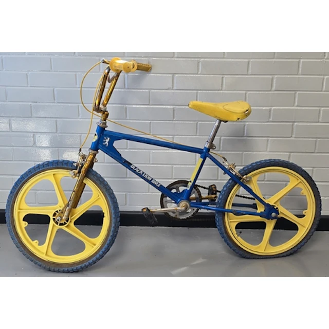 Vintage 1970's/1980's Peugeot Black Lion Blue and Yellow BMX...