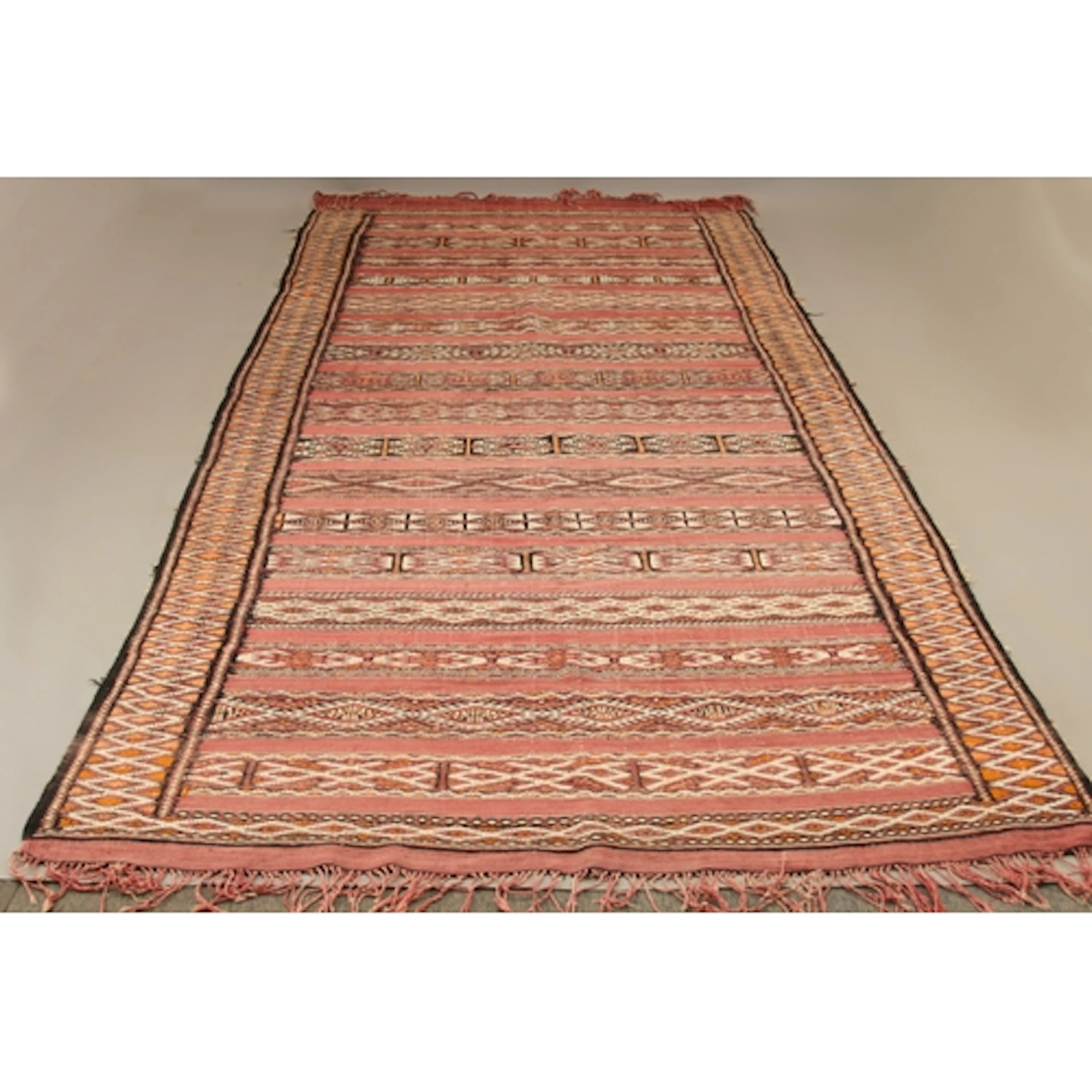 A Moroccan Berber kilim long rug - 368 x 168cm.