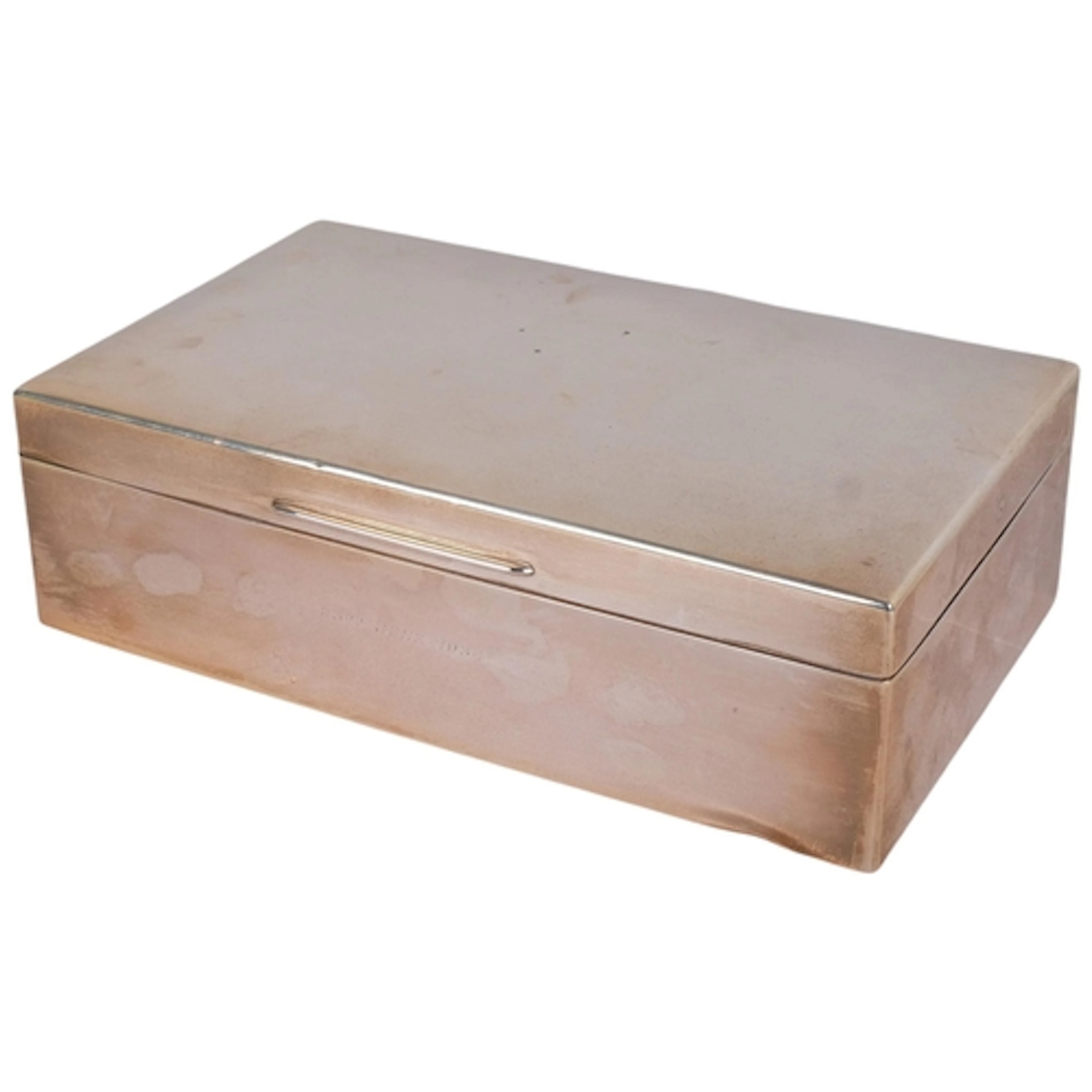 A George V silver cigar box, William Commyns & Sons Ltd, Lon...