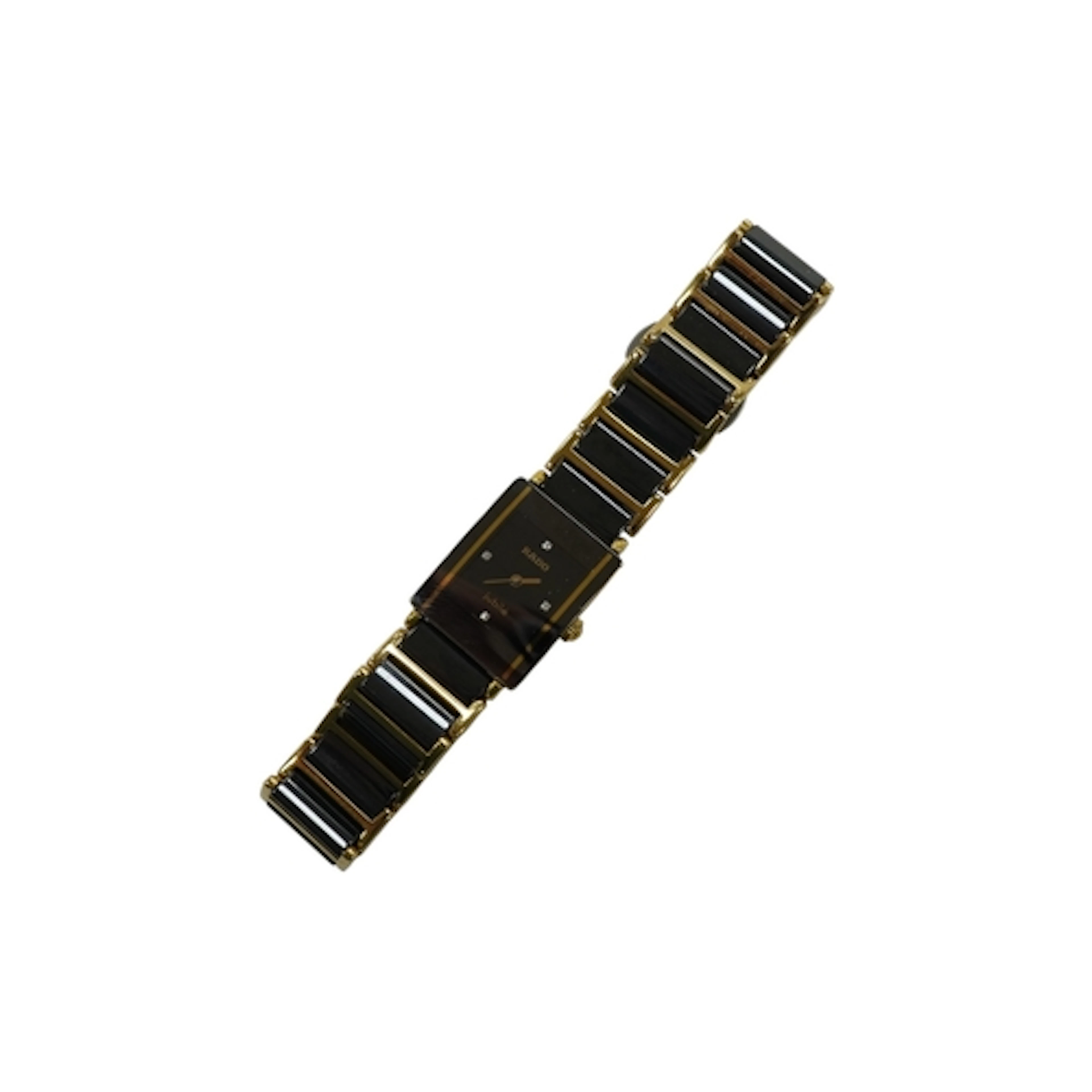 A ladies ceramic and gold plated Jubilé quartz wristwatch wi...