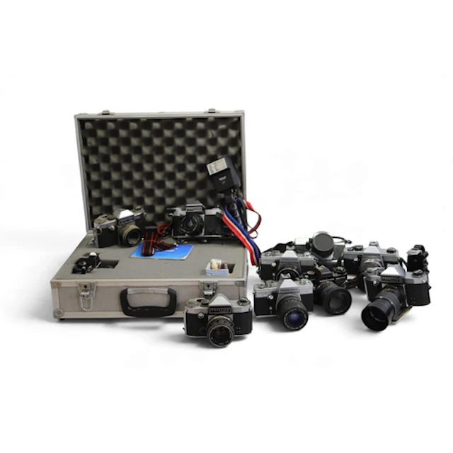 A large collection of Praktica 35mm SLR Film Cameras to incl...