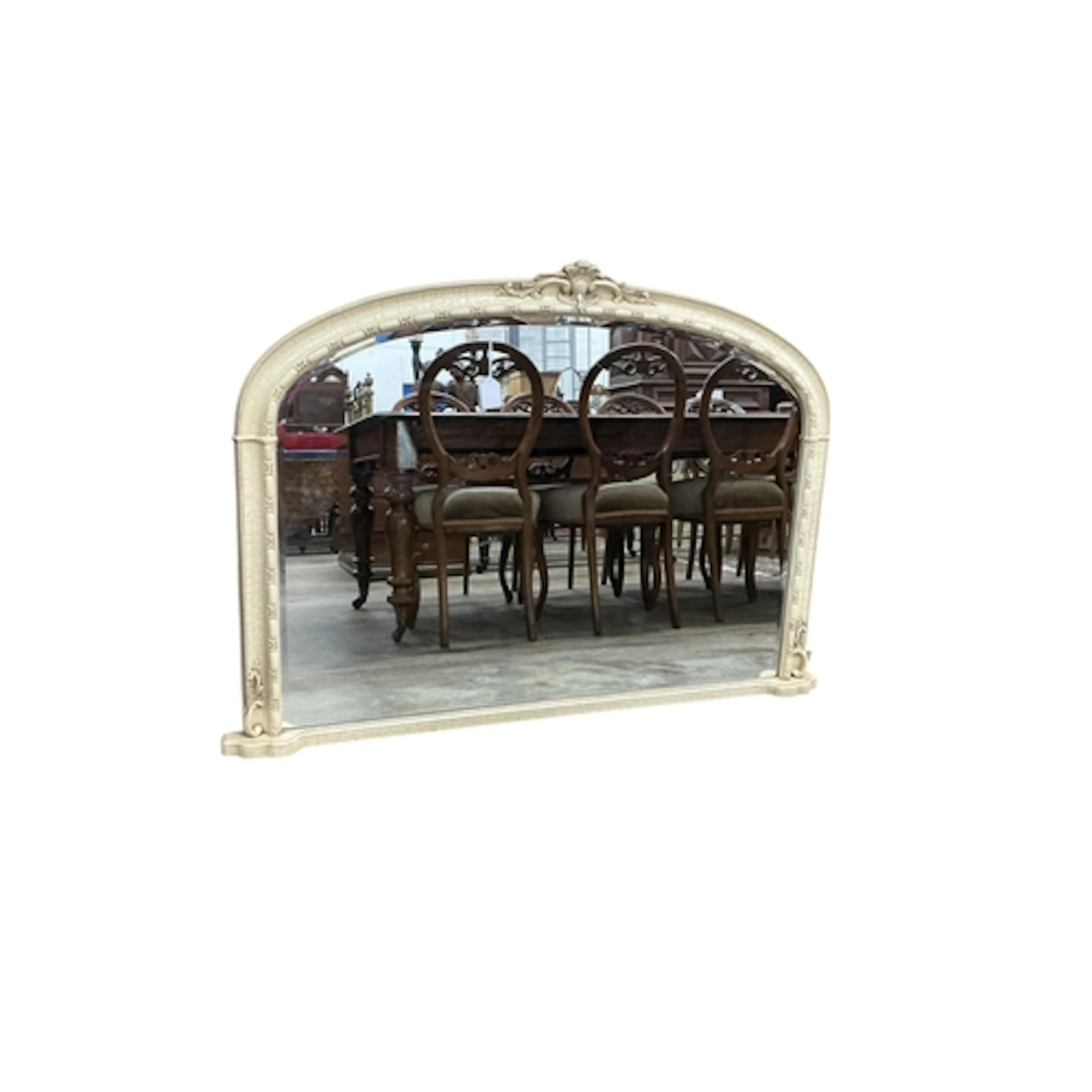 A Victorian style overmantel mirror, width 127cm, height 90c...