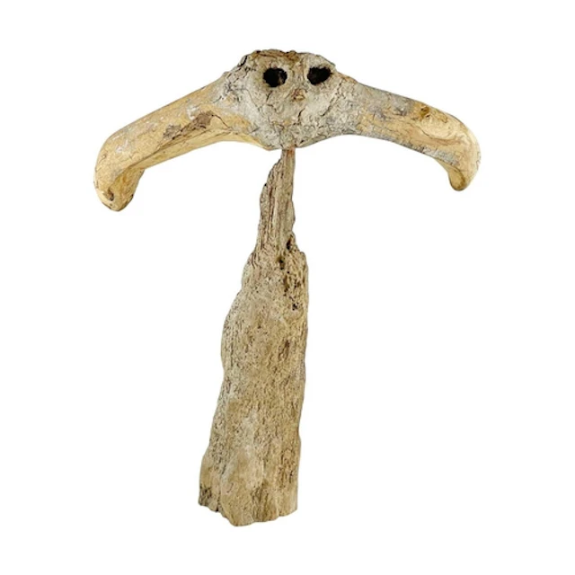 Attributed to Baz MEHEW (XX-XXI) Owl. Driftwood sculpture, t...