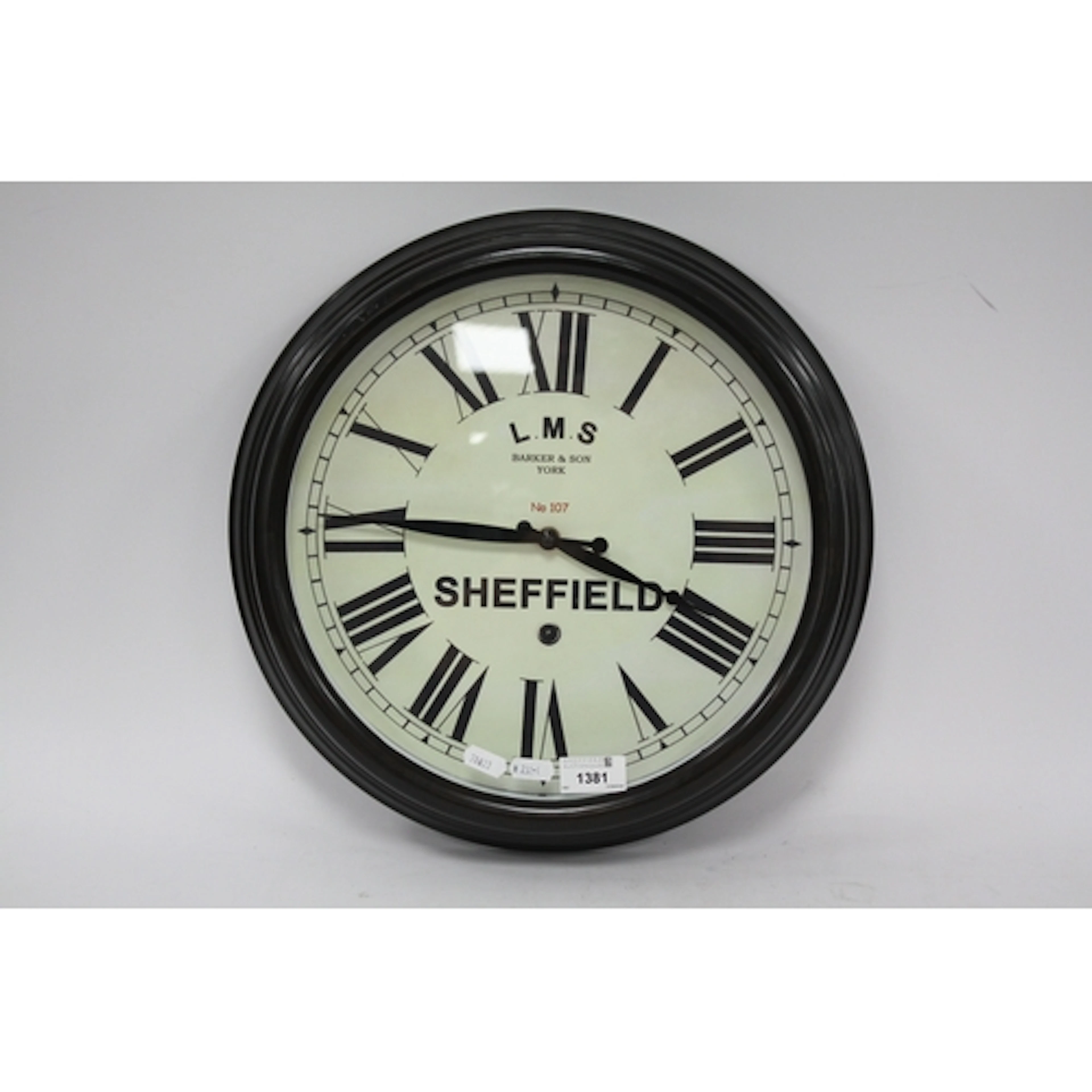 Local interest, a contemporary quartz wall clock in the vint...