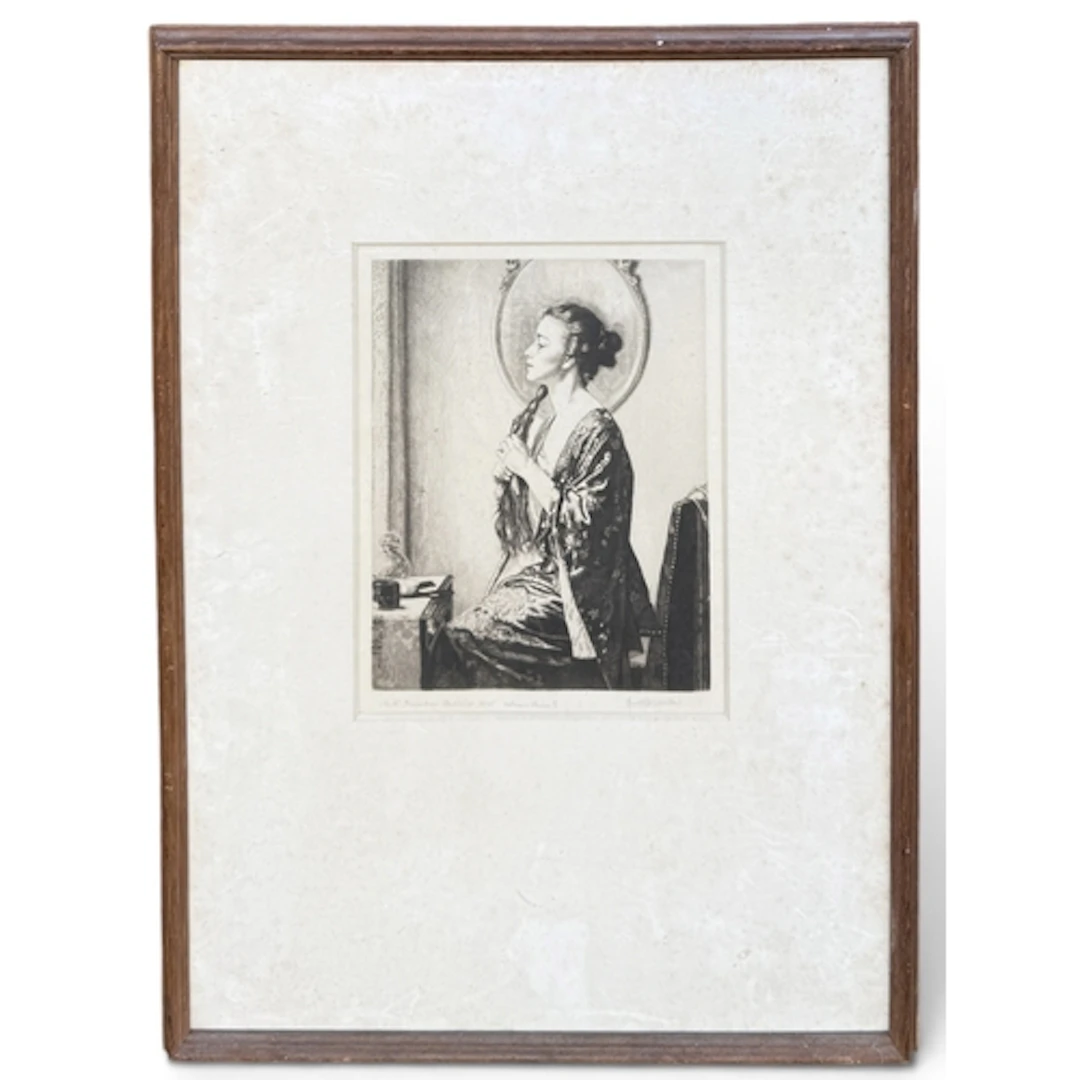 HOWARD SOMERVILLE (1873-1952): A PORTRAIT OF A LADY Etching ...