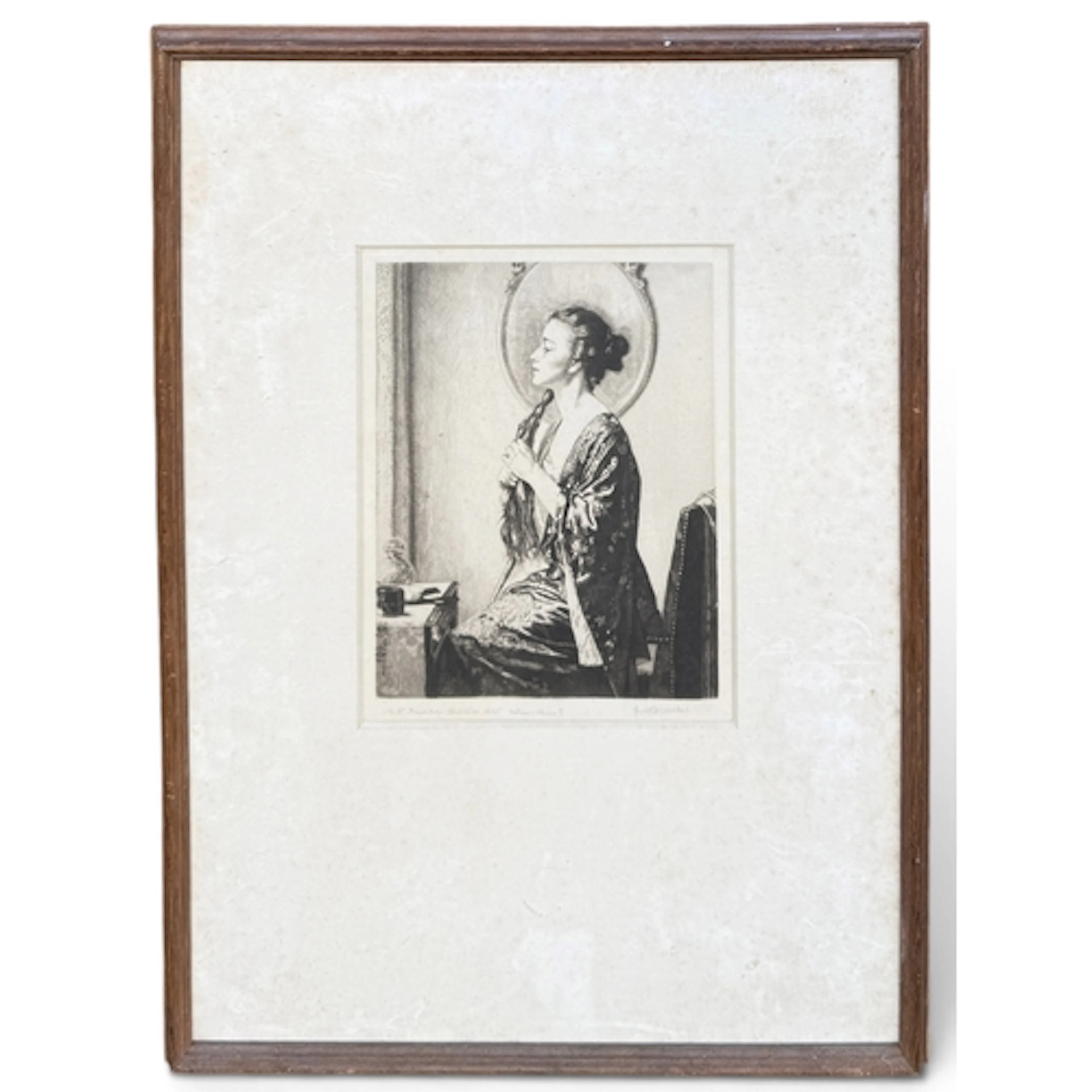 HOWARD SOMERVILLE (1873-1952): A PORTRAIT OF A LADY Etching ...