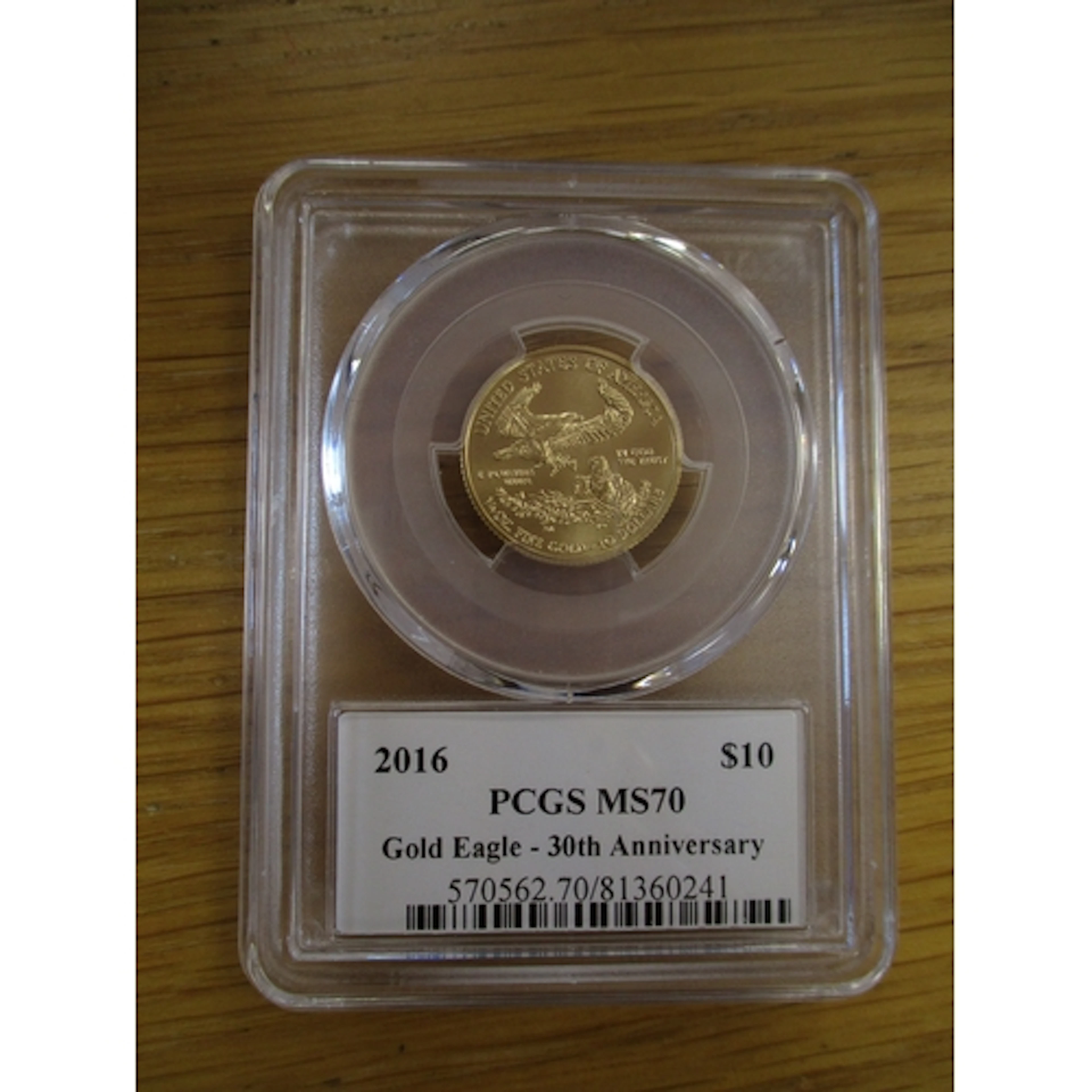 Investment Gold Lot - documents required. USA. 2016 1/4oz $1...