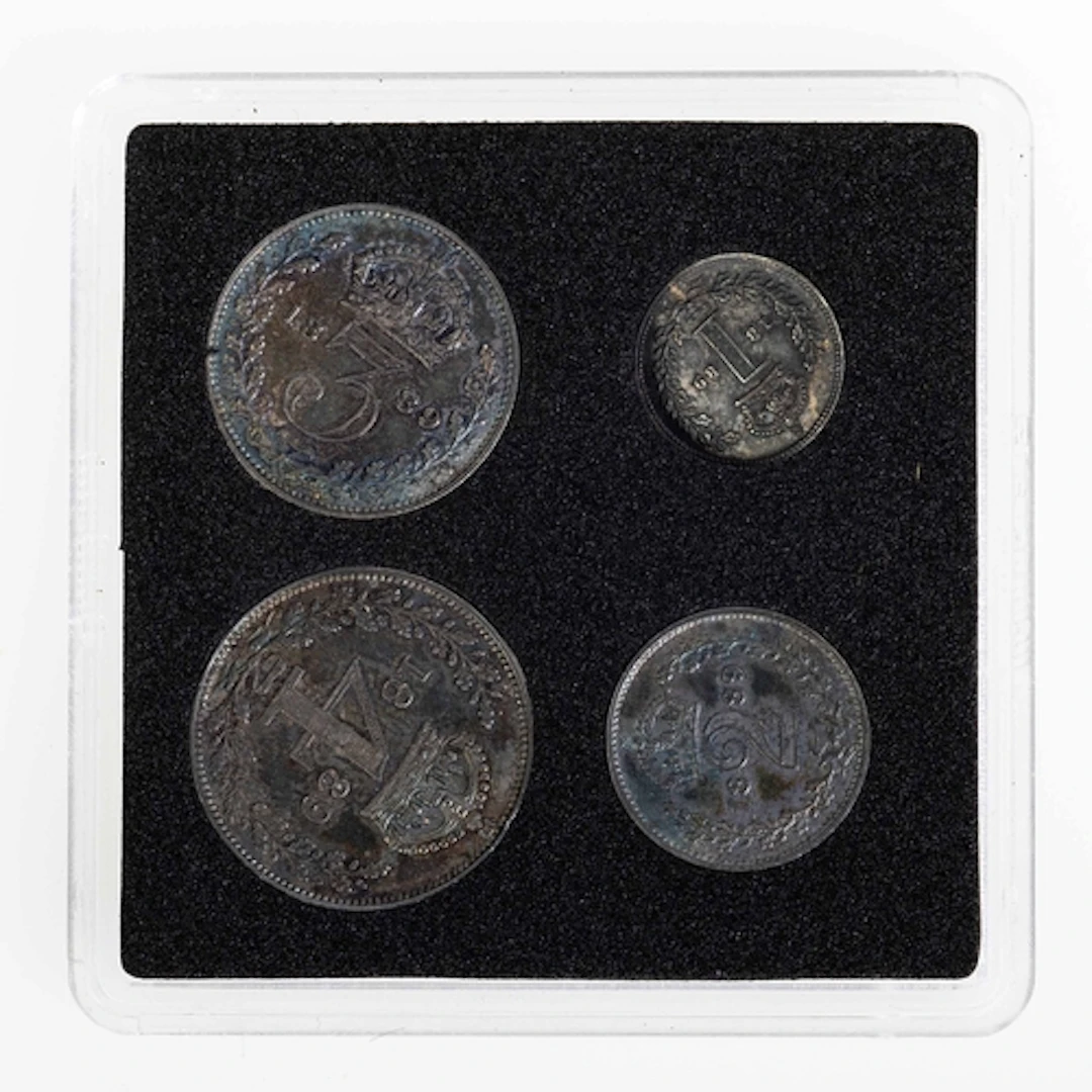 Victoria, 1889 Maundy Set. Attractive toning.