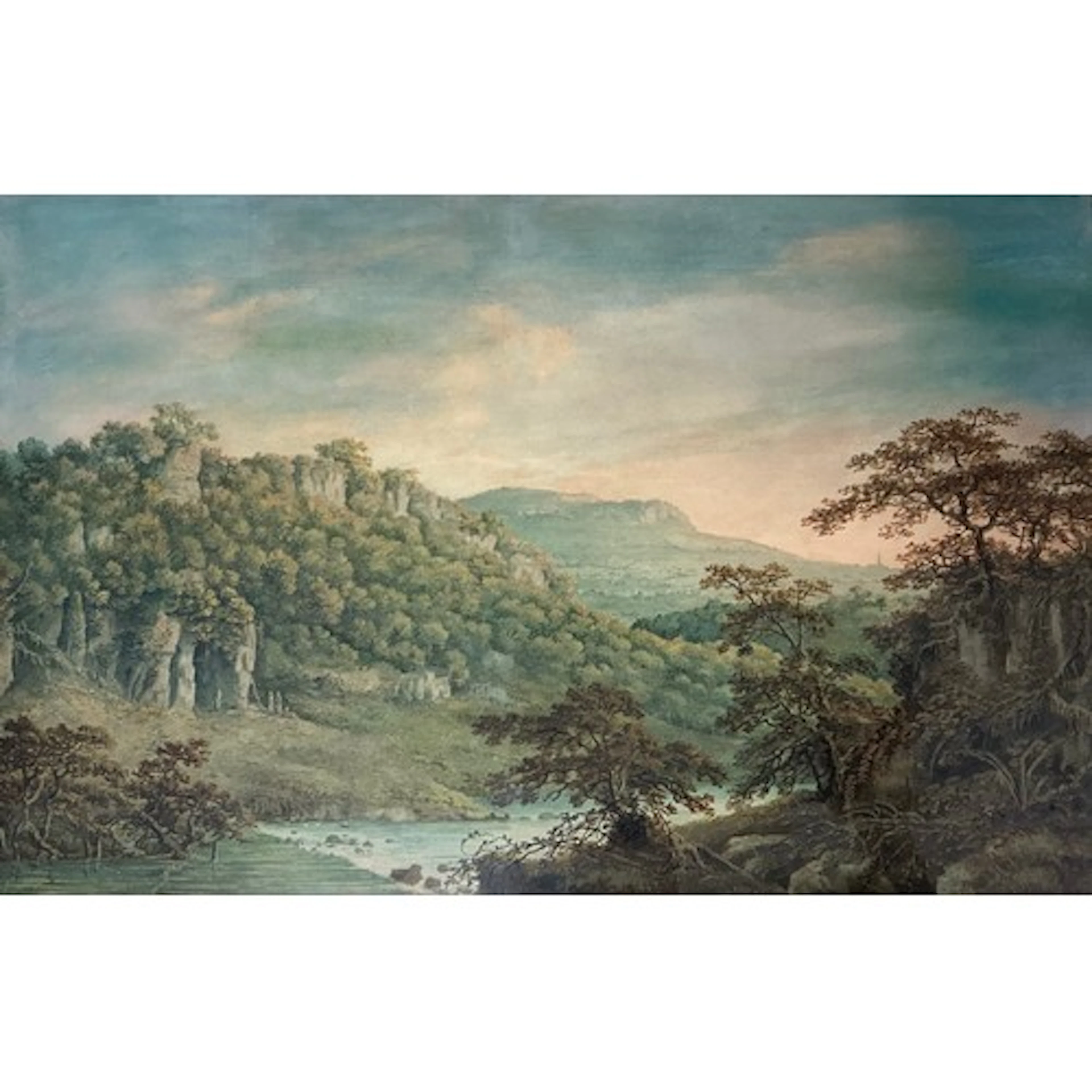 In the manner of Julius Caesar Ibbetson, Limestone Valley, ...