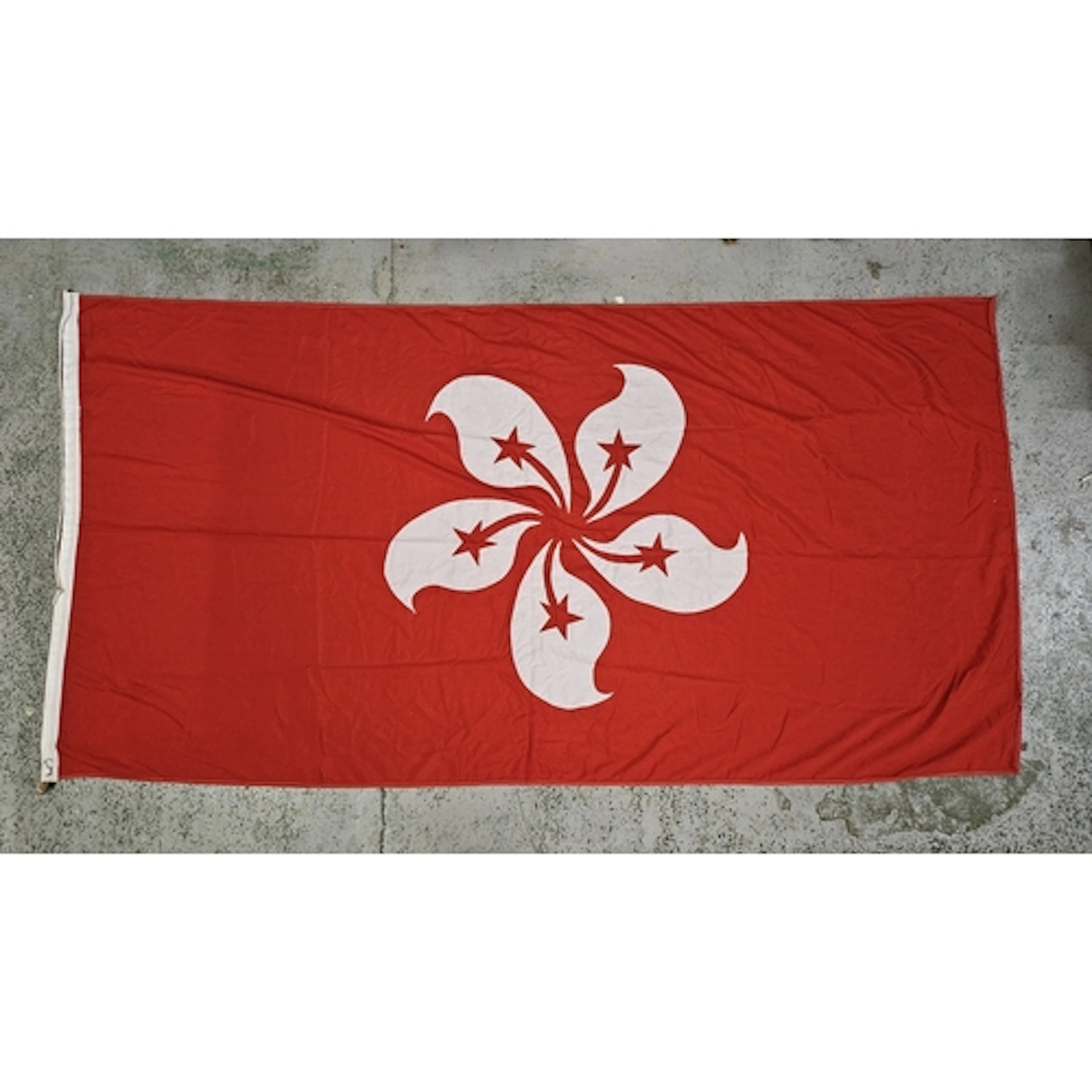 Large Embroidered Flag Hong Kong approx. 230cm L x 90cm