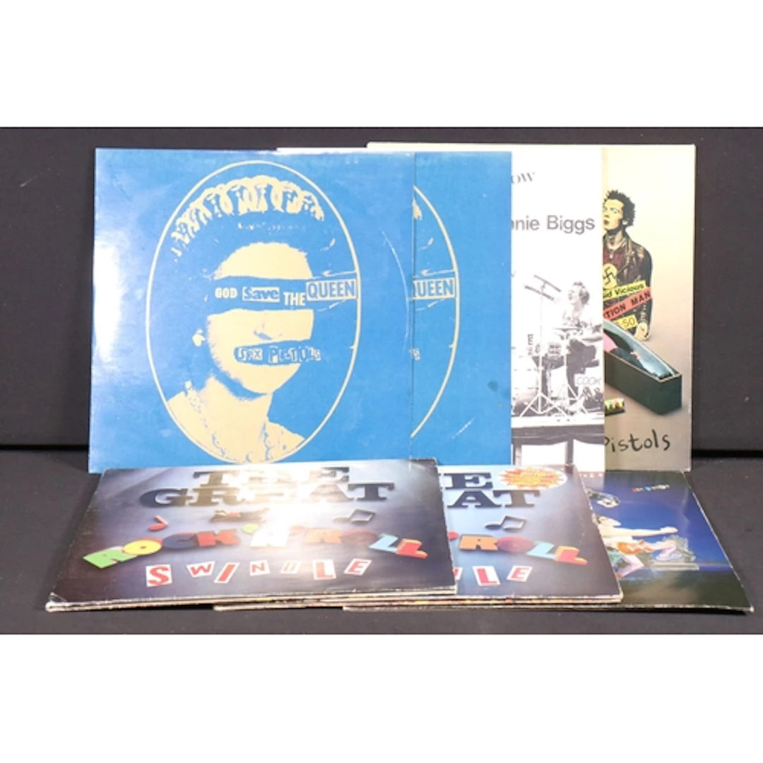Vinyl - 4 Sex Pistols UK pressing LP’s and 3 x 12” to includ...
