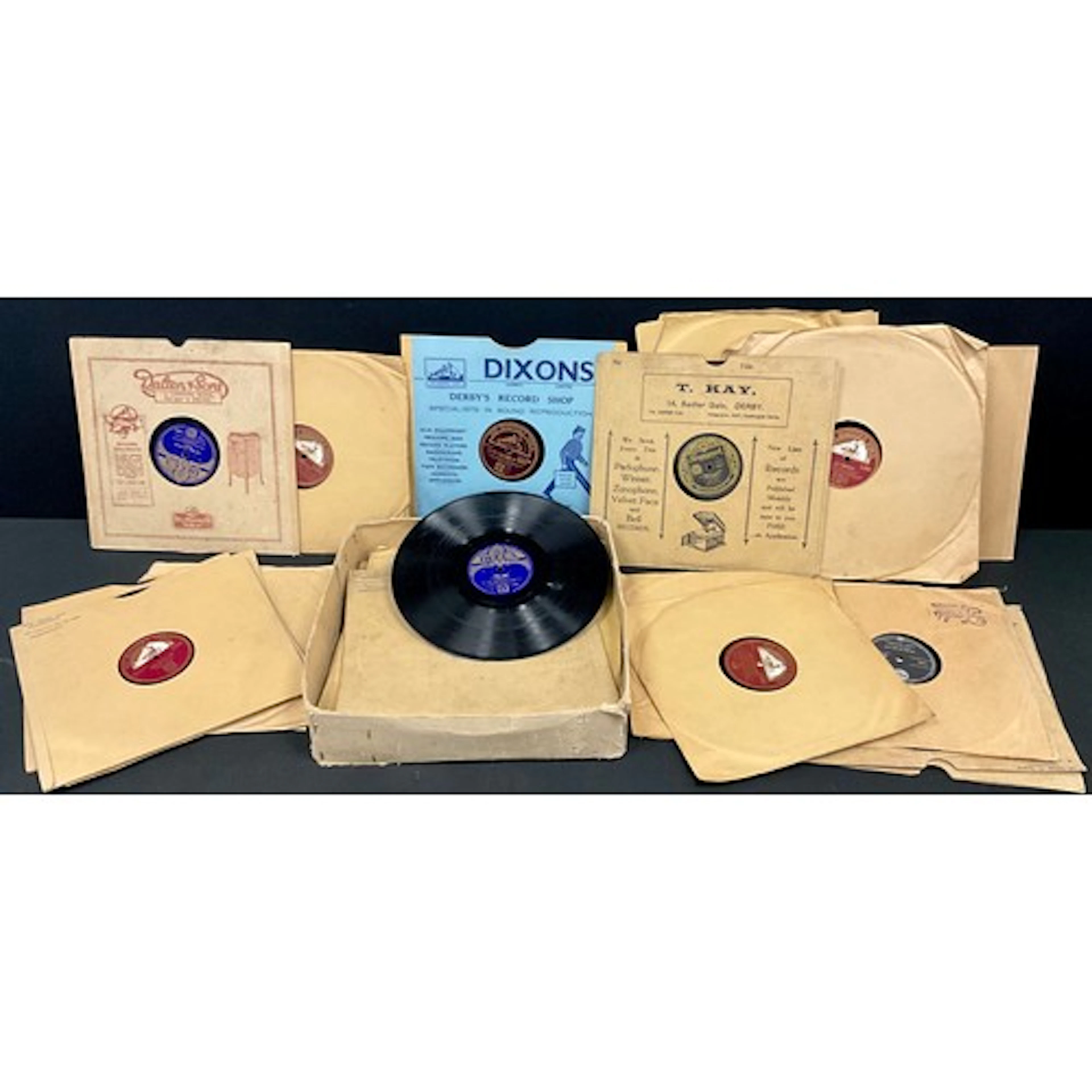 A collection of early 20th century 78rpm records, to include...