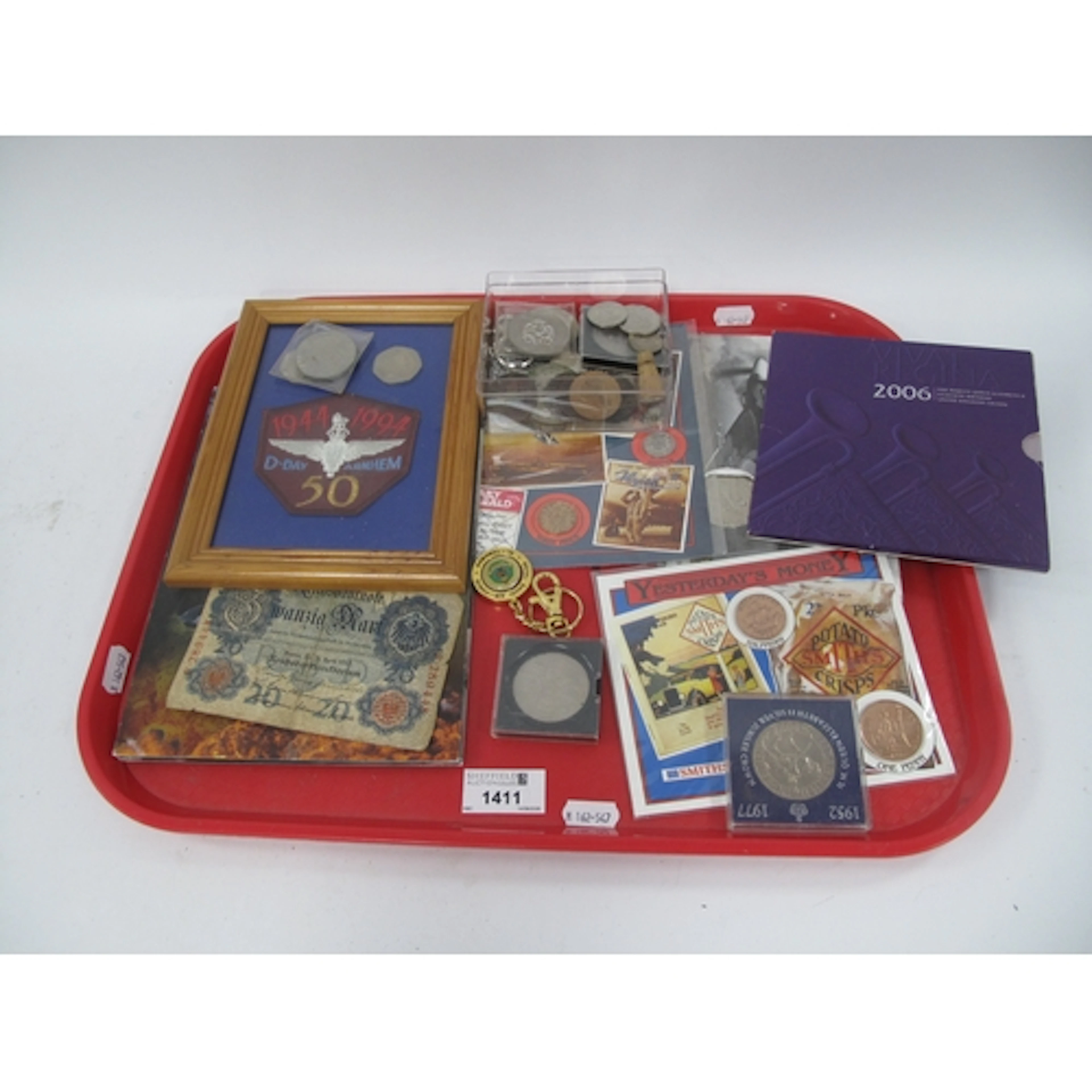 Coins to include The Hostory of the Royal Air Force booklet,...