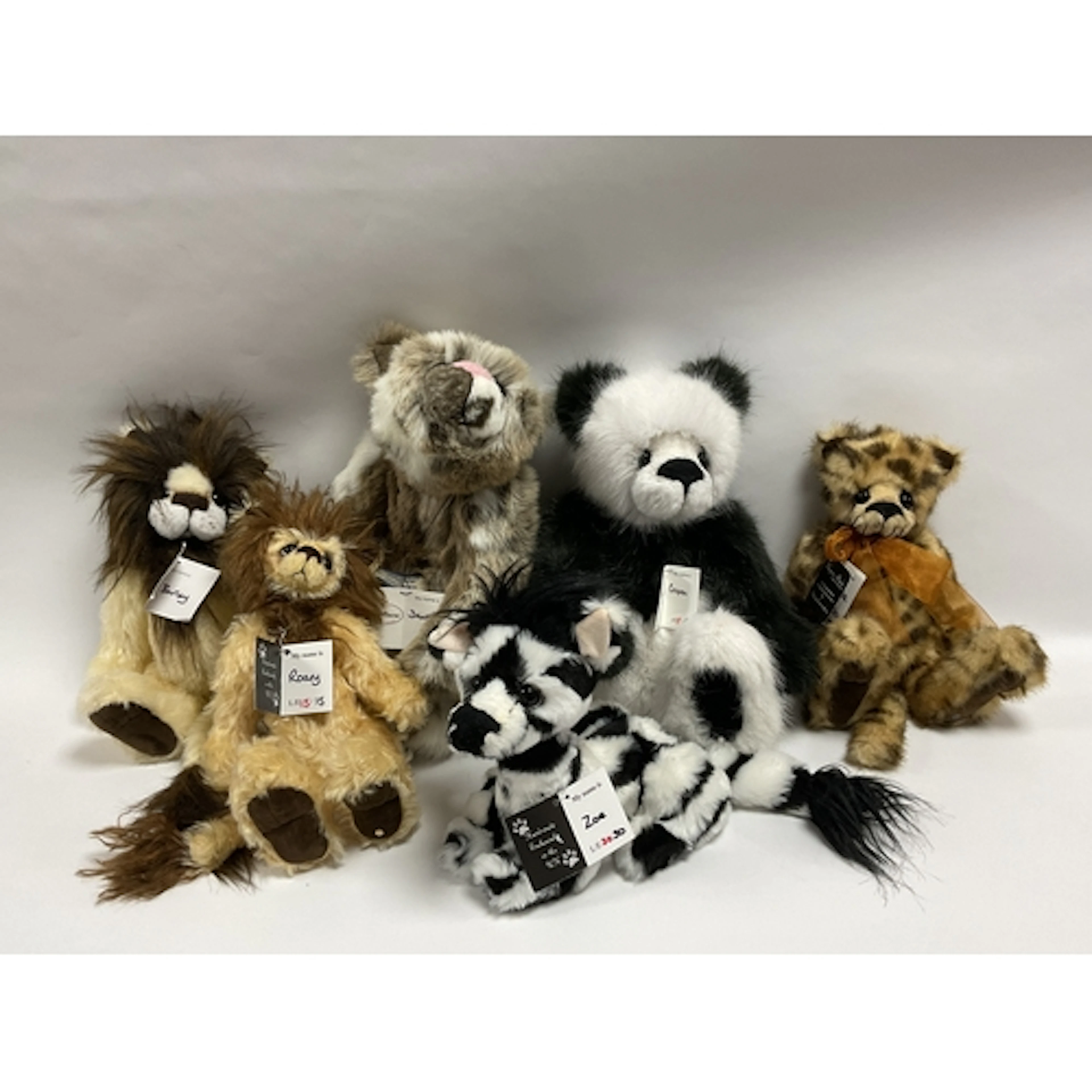 Six Kaycee Bears Teddy Bears and soft animals, designed by K...