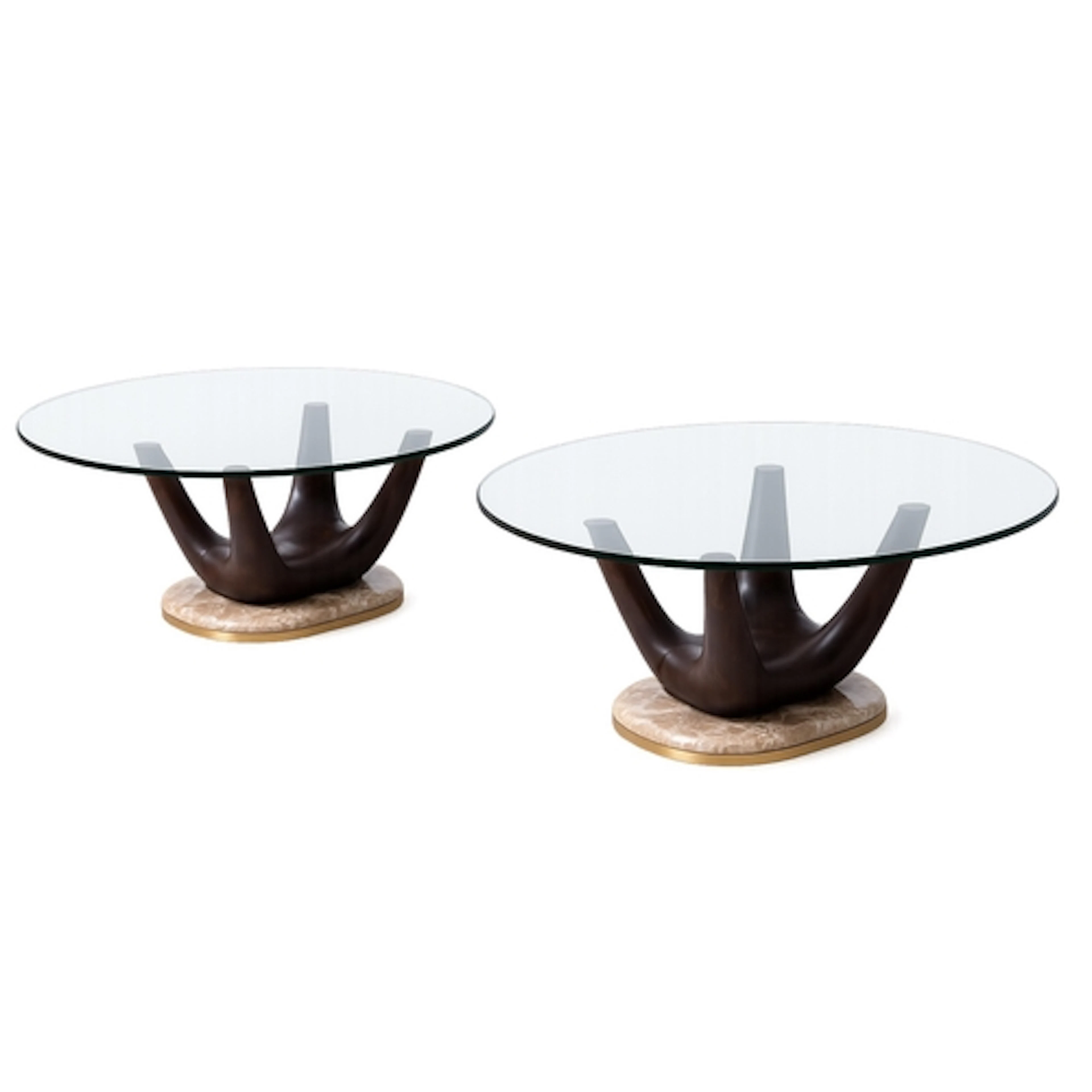Vittorio Dassi (Italian, (1893-1973) A pair of organic shap...