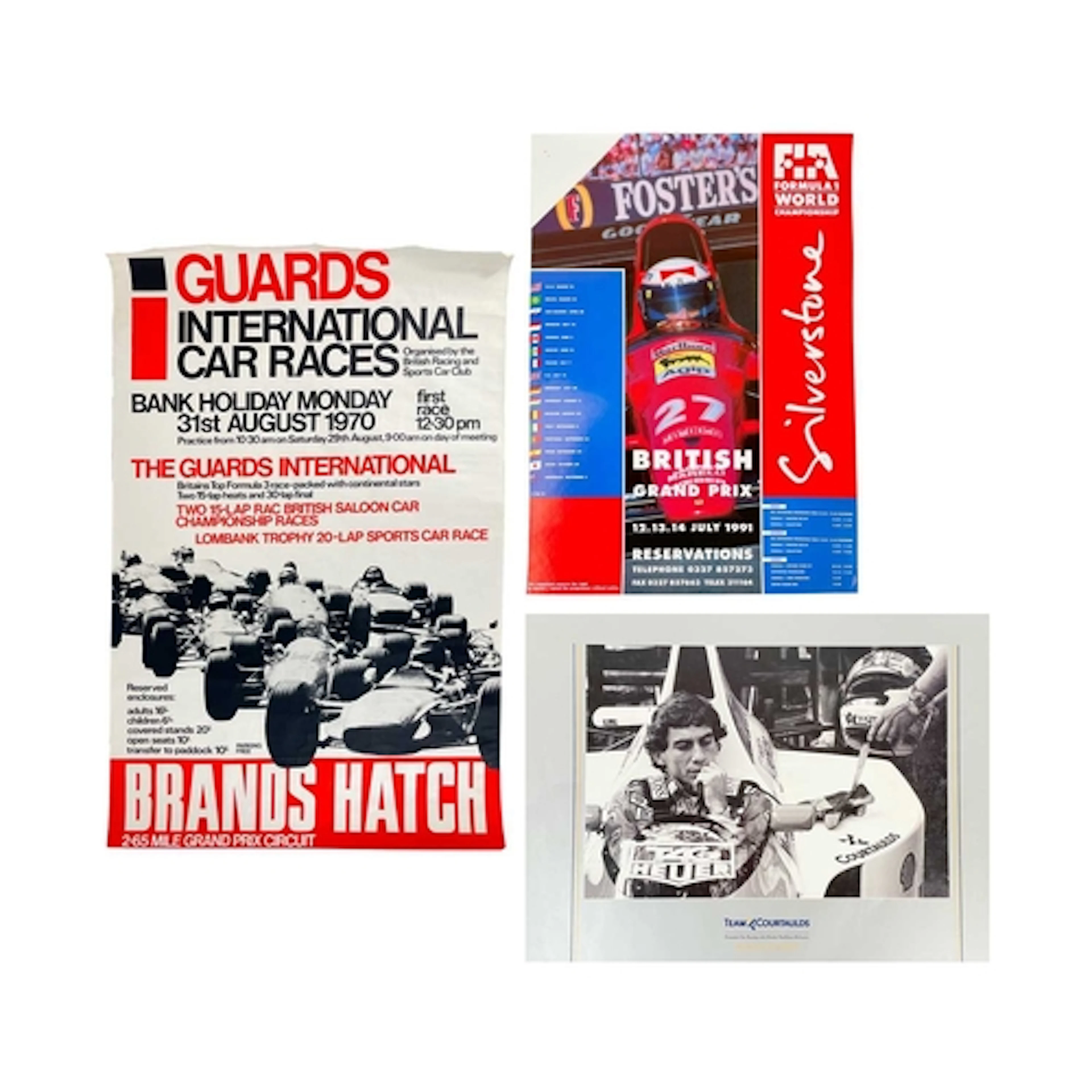 (Motor Racing) Three posters 'Guards International Car Races...
