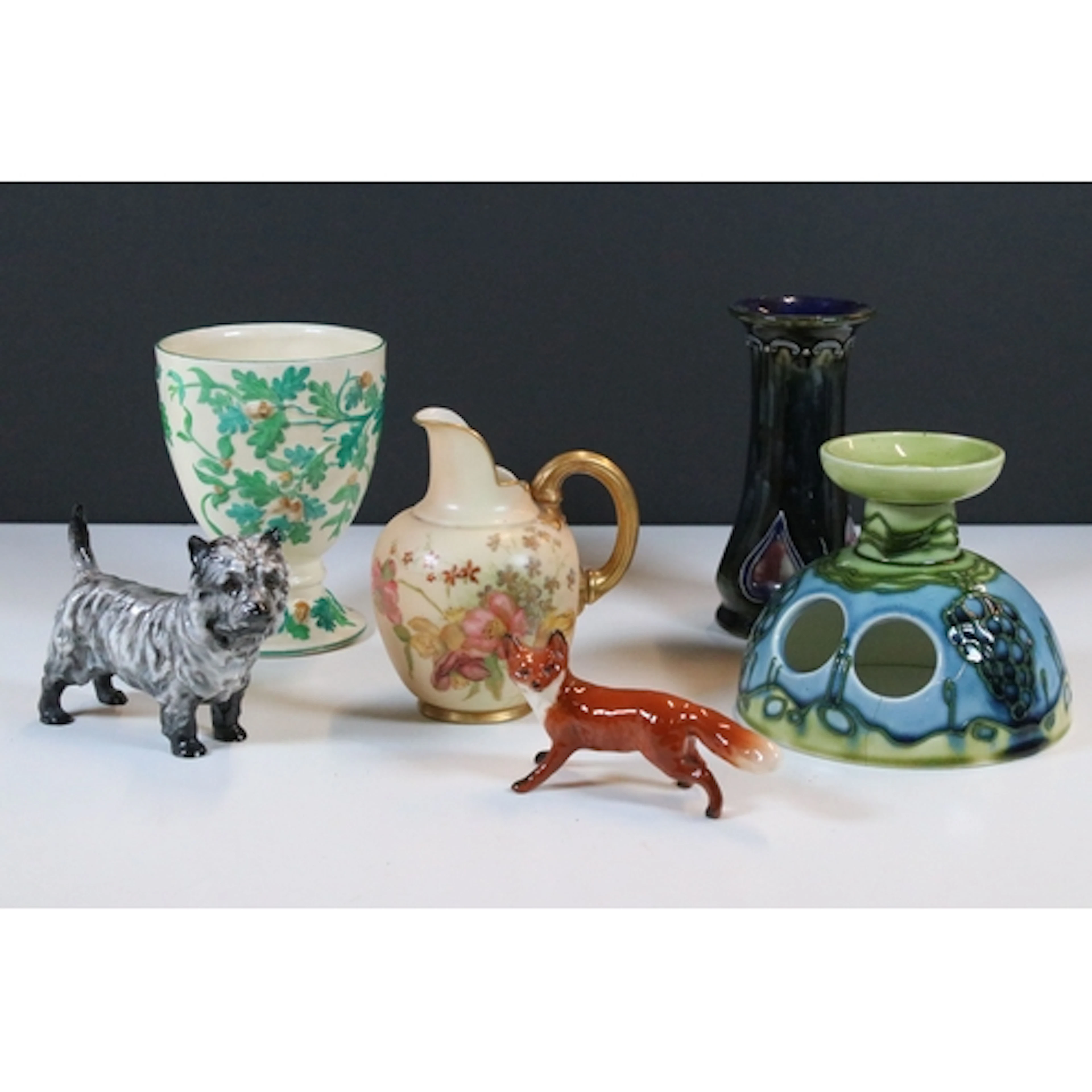 Late 19th / early 20th century Royal Doulton vase with tube-...