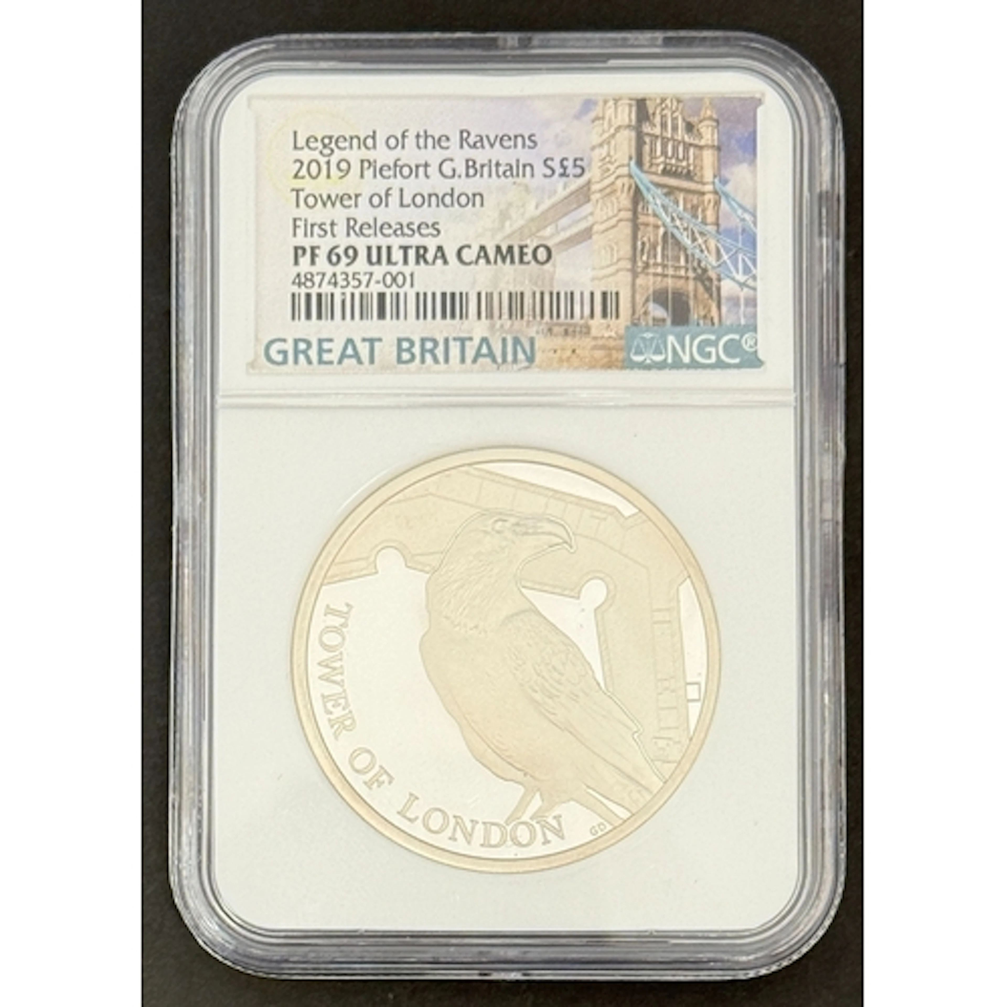 UK 2019 The Tower of London: The Legend of the Ravens silver...