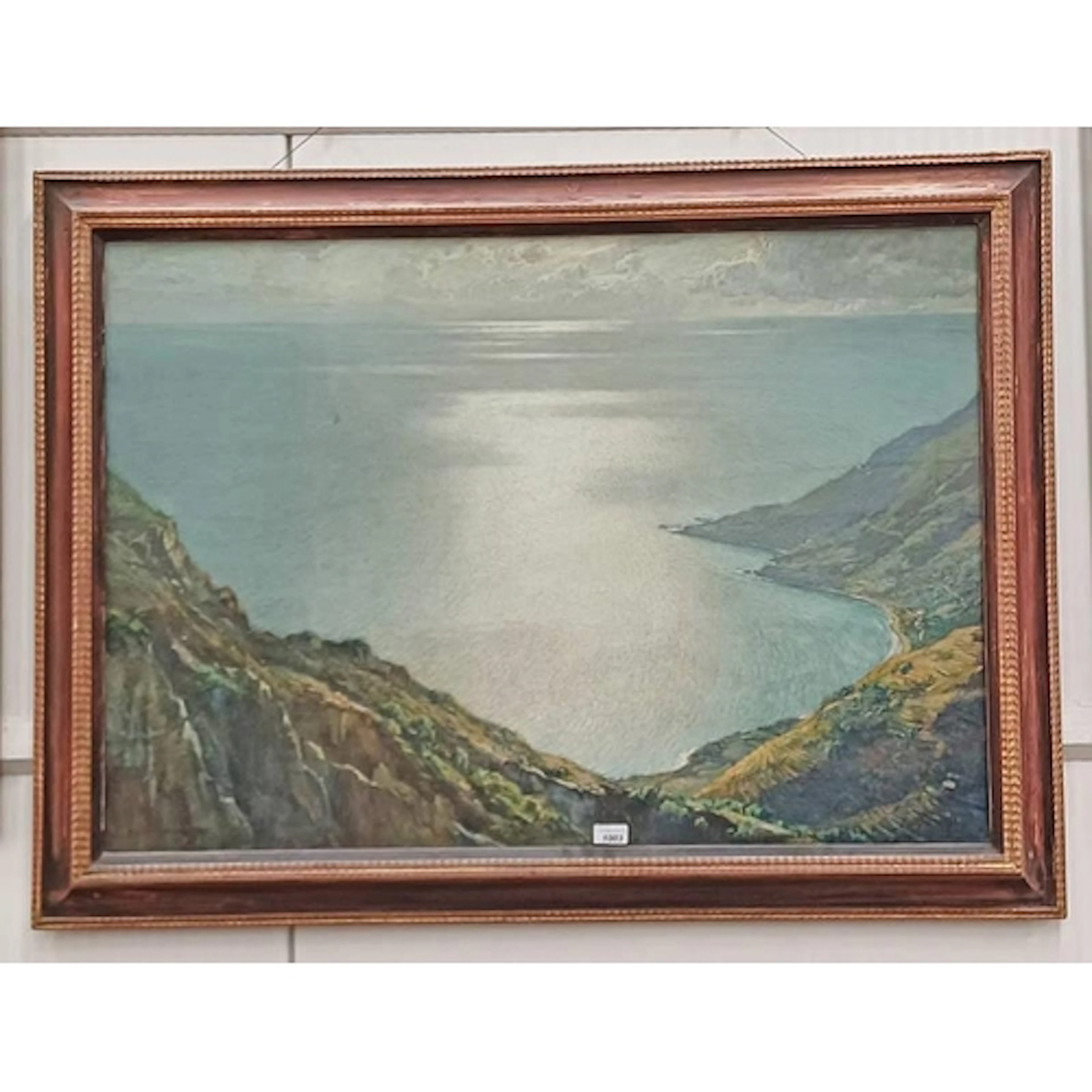 H VAN DER WEYDEN 'PEACE, LA MASTOLA (?) BAY' SIGNED FRAMED O...