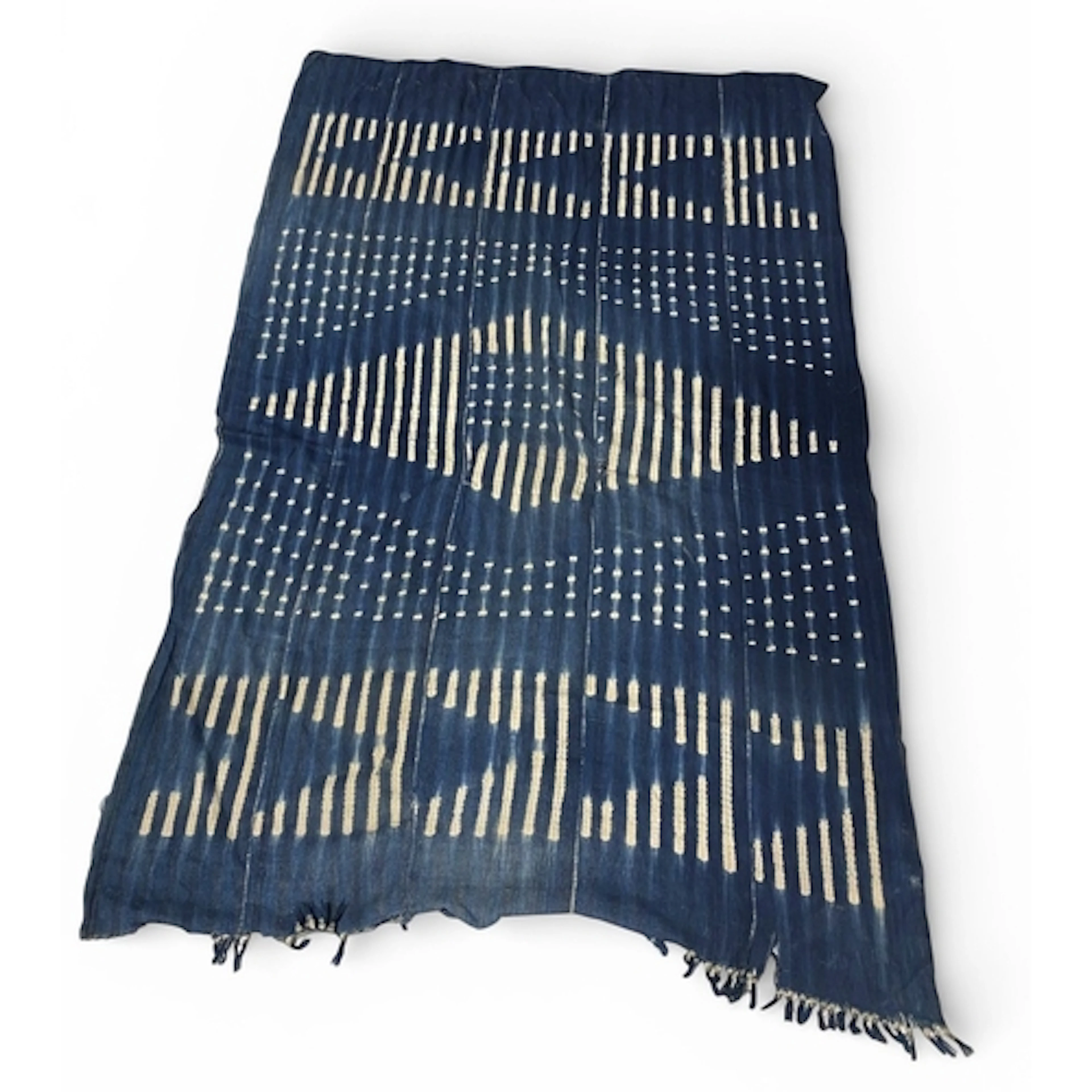 A BAOULE TEXTILE FROM THE IVORY COAST 144cm x 98cm...