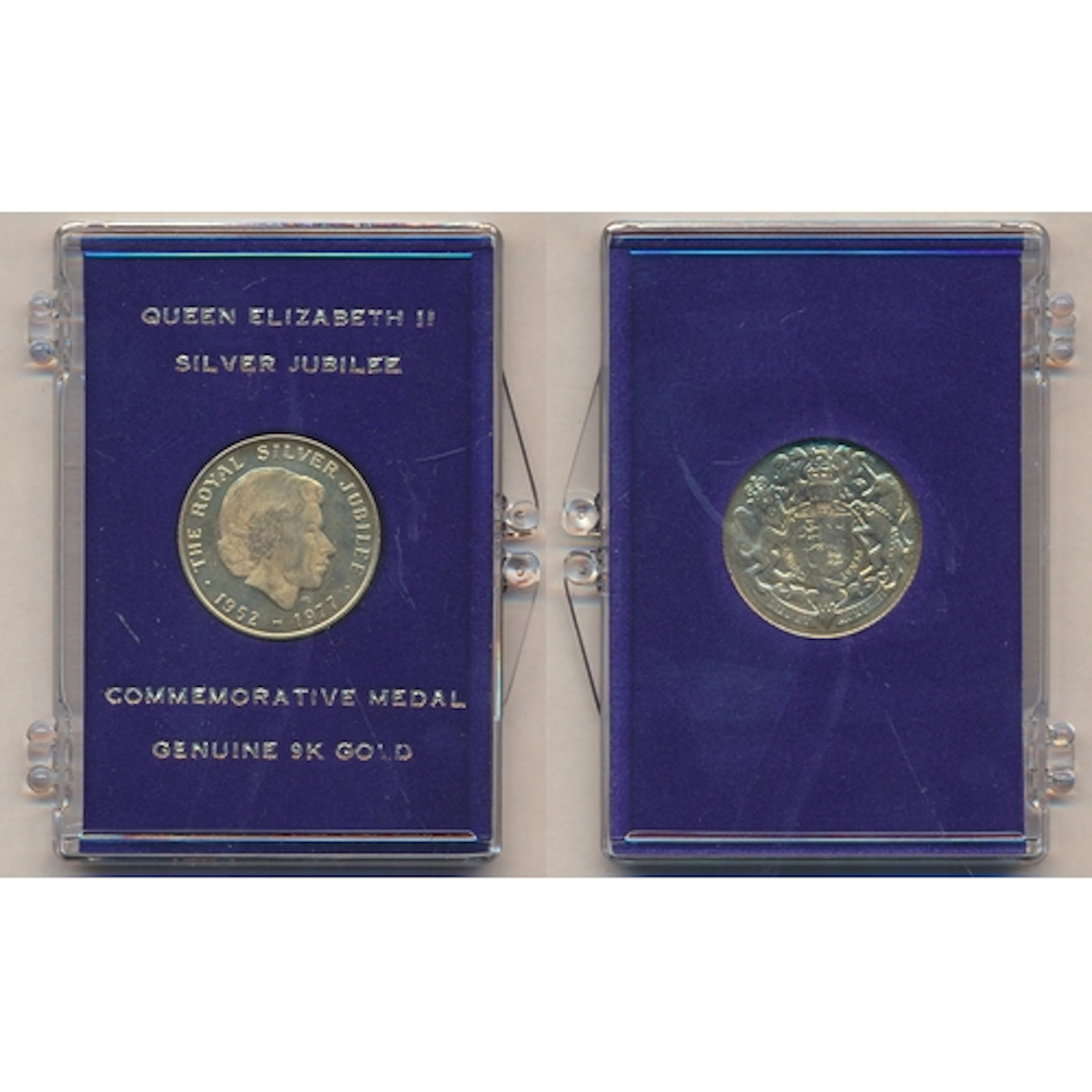 1977 'The Royal Silver Jubilee' 9ct gold medallic issue, wei...