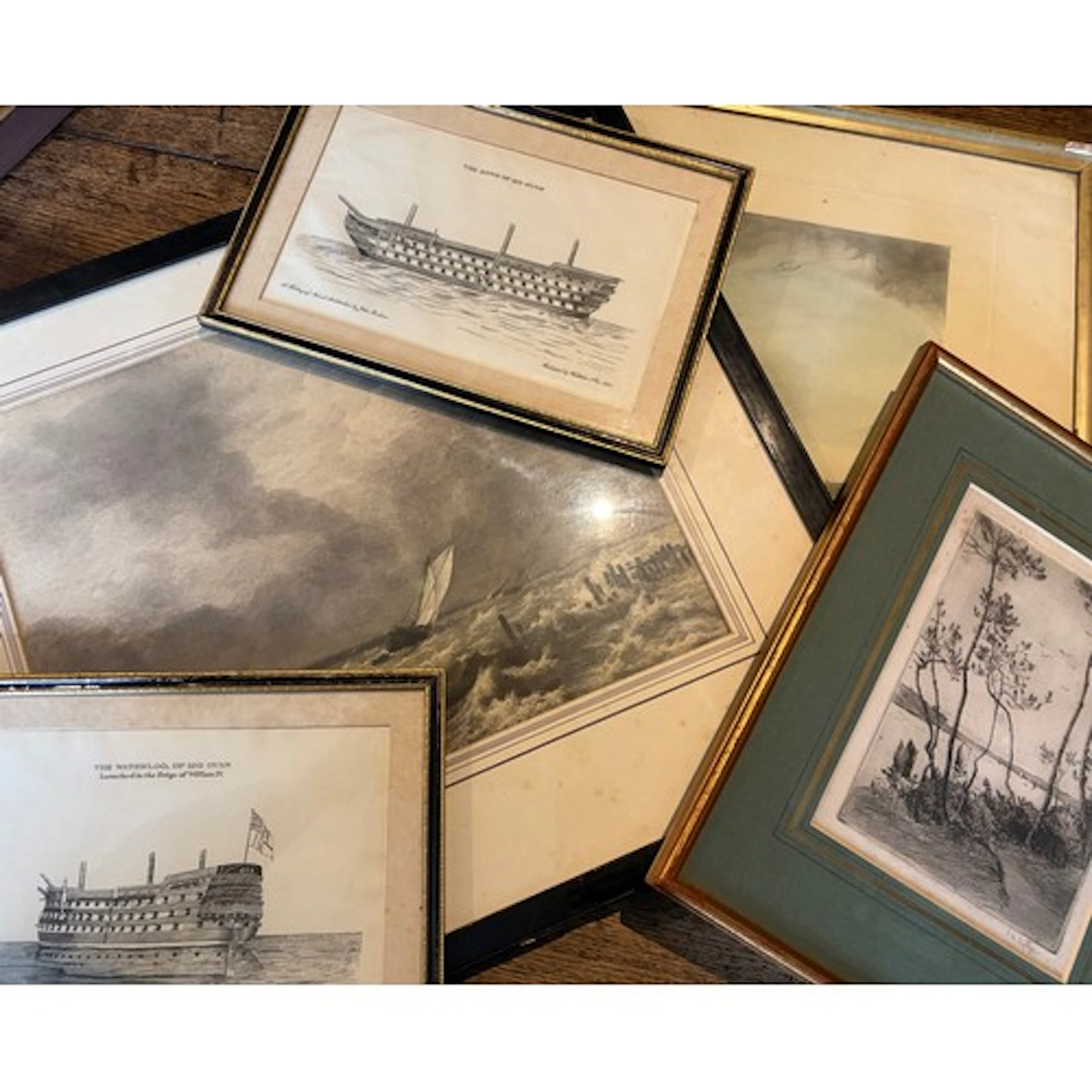 Nautical prints: Edward Millington Synge (1860-1913) etching...